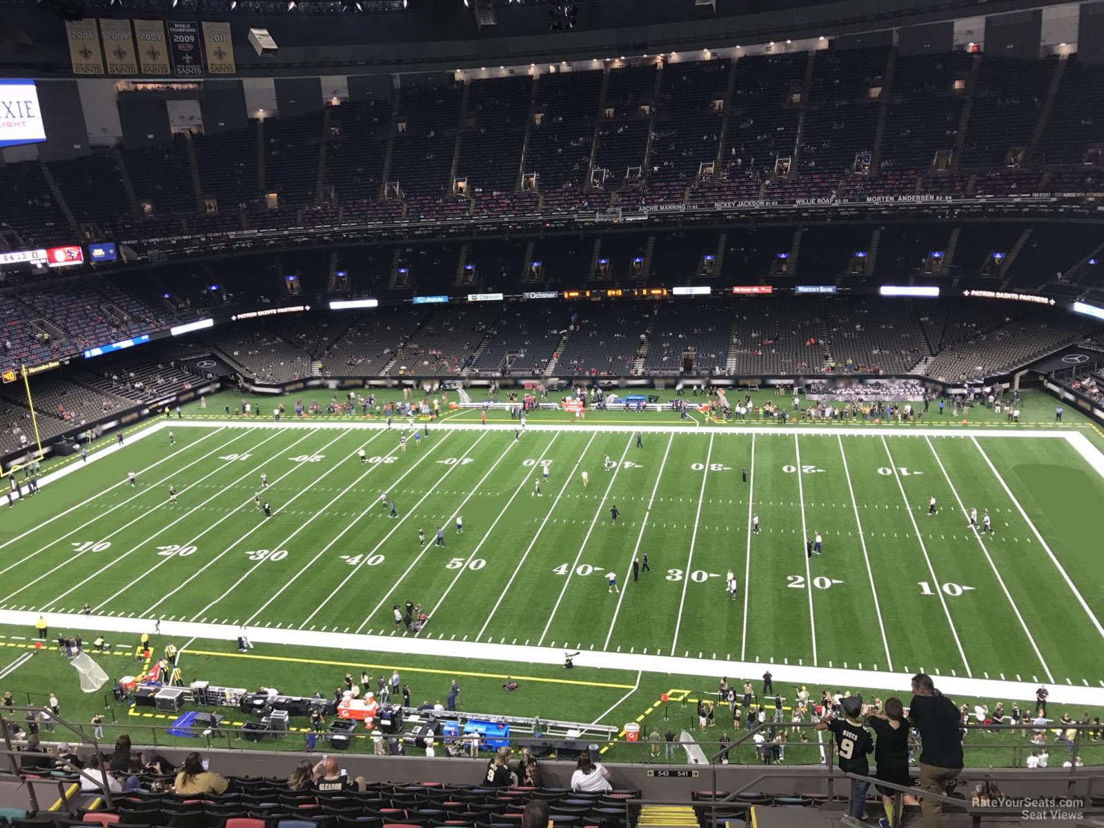 section 638, row 17 seat view  for football - caesars superdome