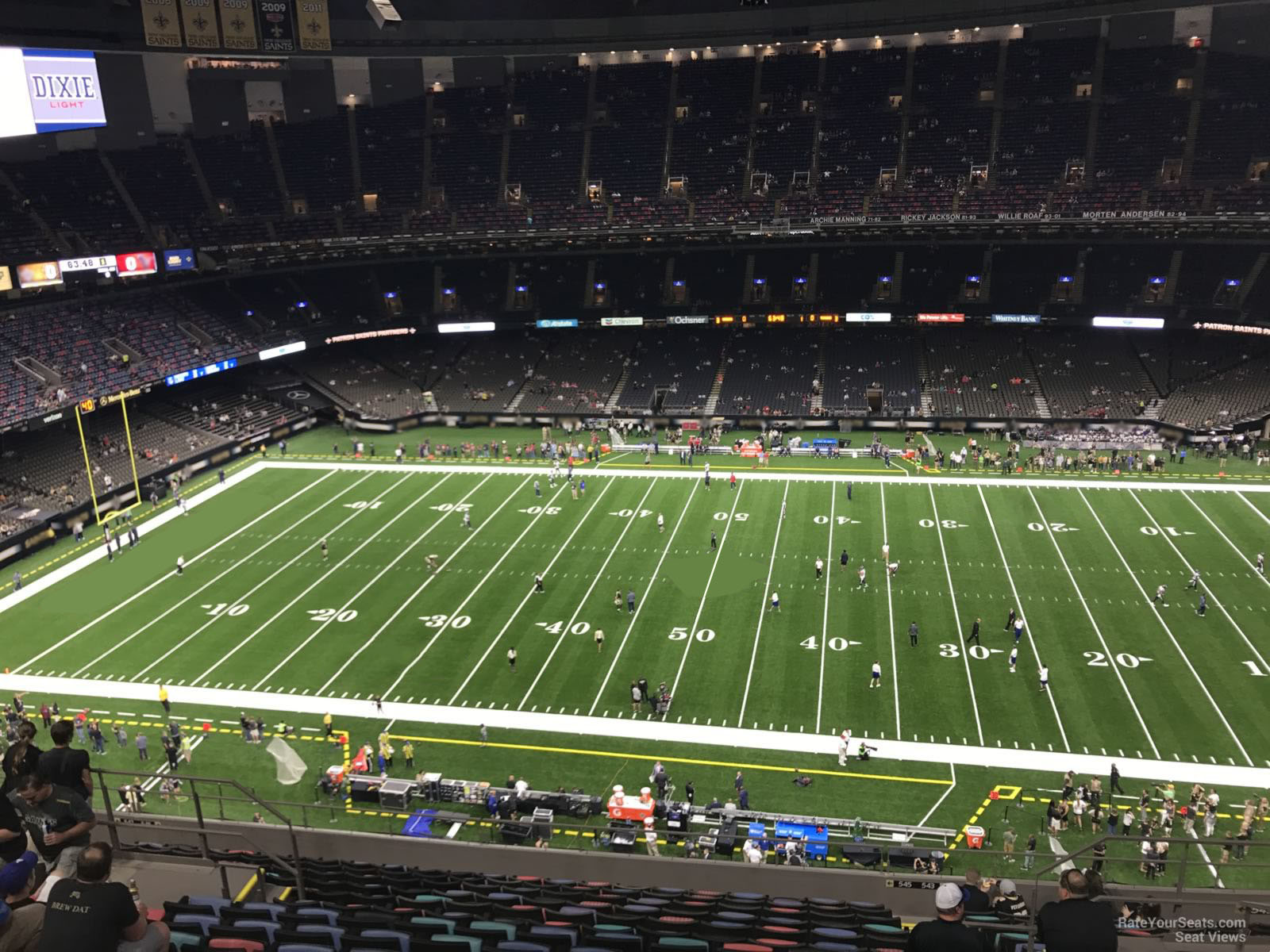 section 639, row 17 seat view  for football - caesars superdome