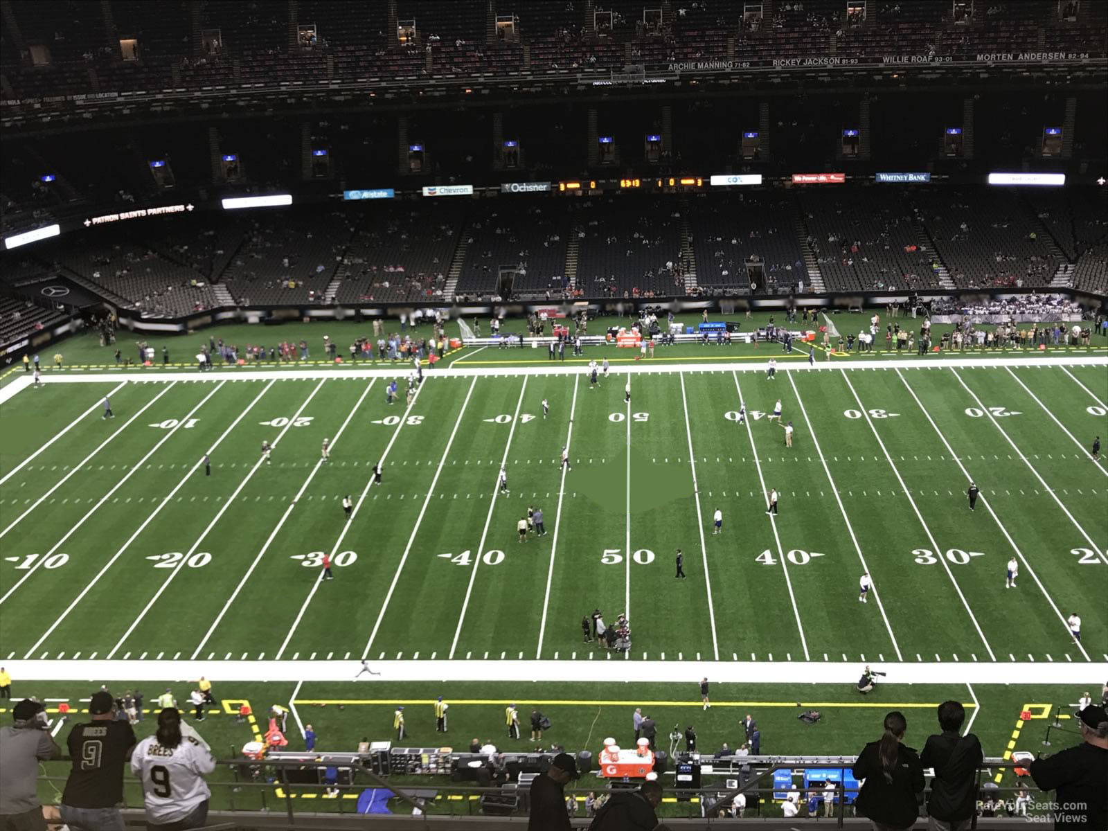 section 640, row 17 seat view  for football - caesars superdome