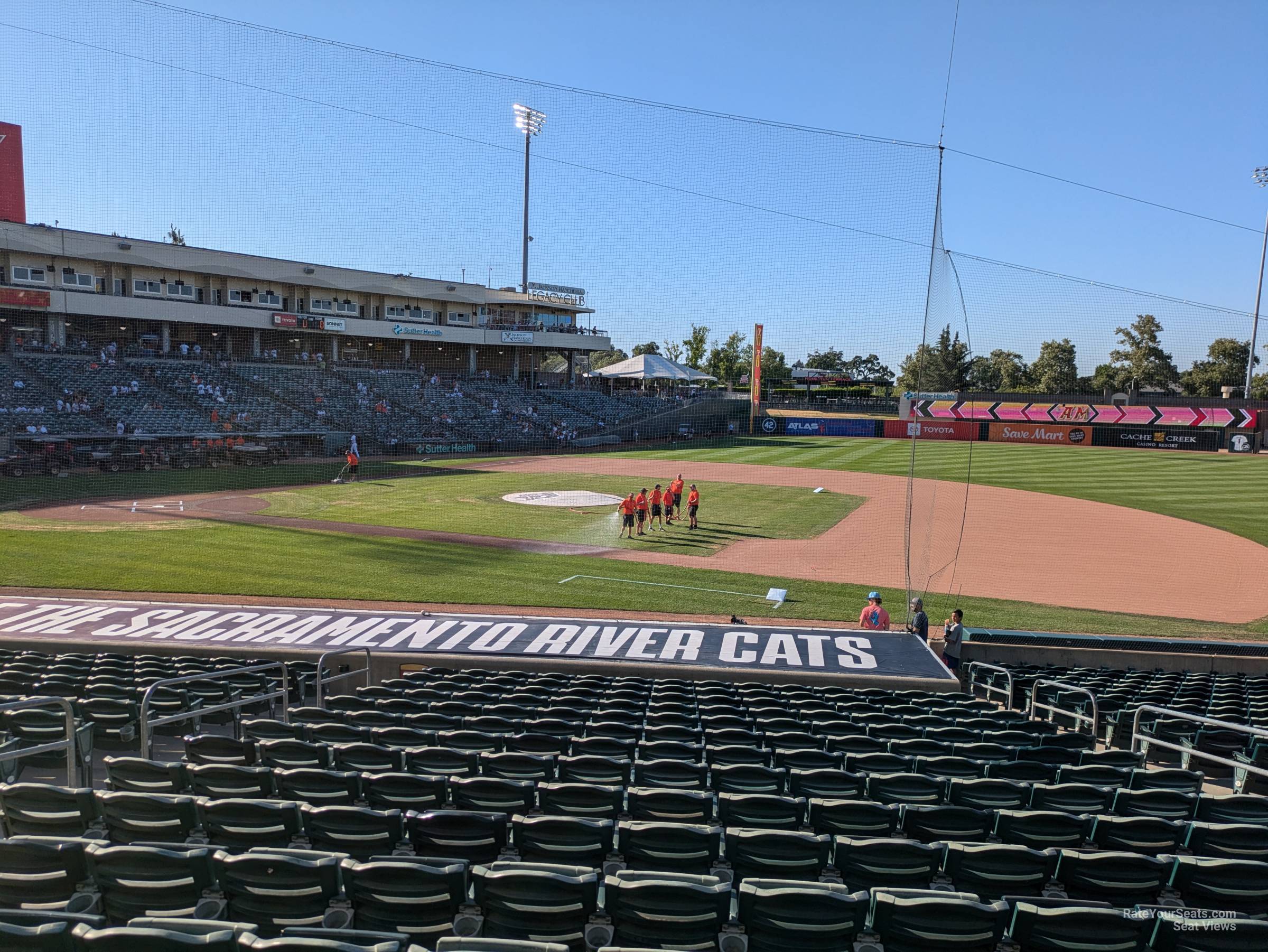 view from senate 105 row 20 seat view - sutter health park