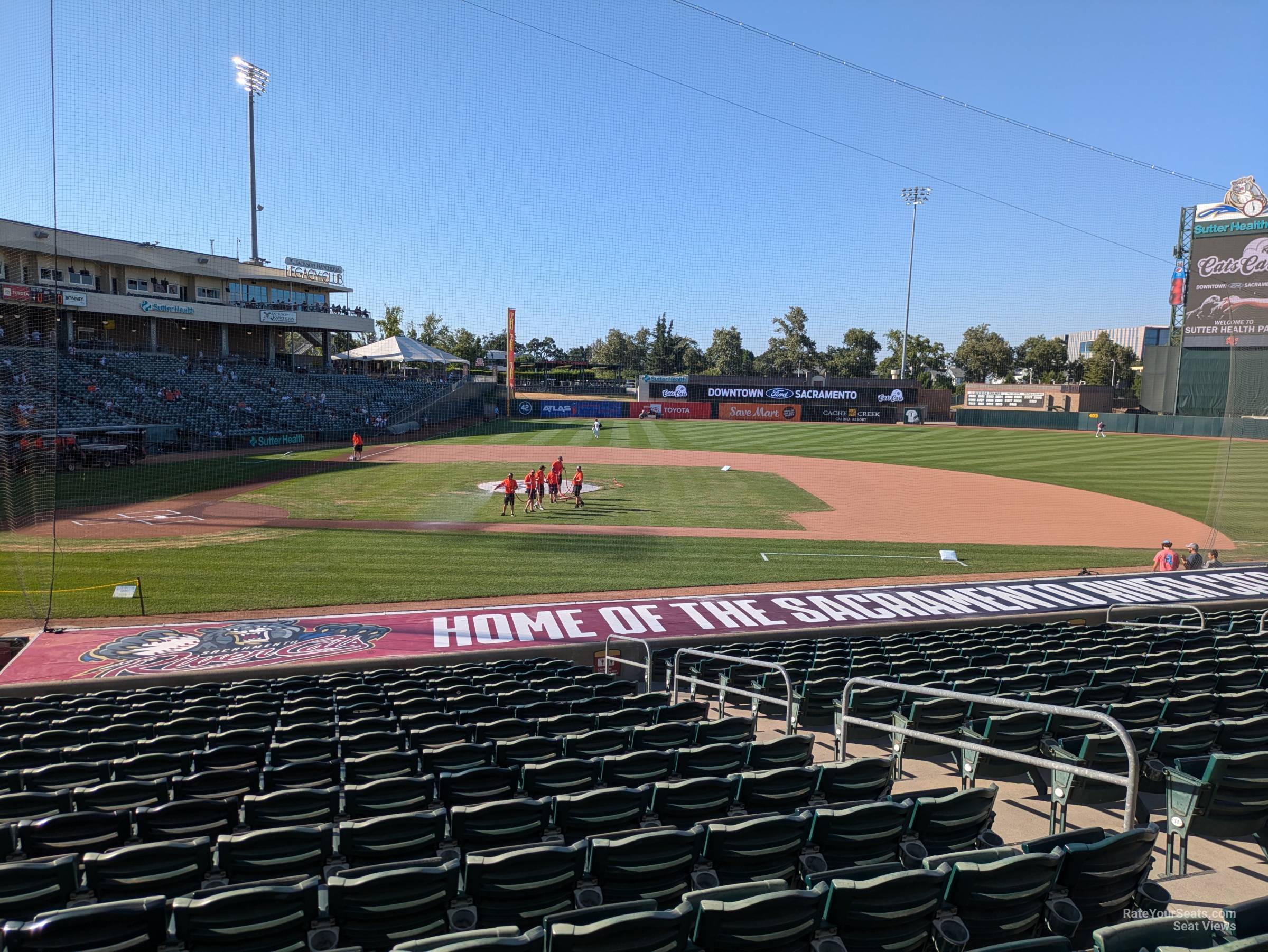 view from senate 107 row 20 seat view - sutter health park