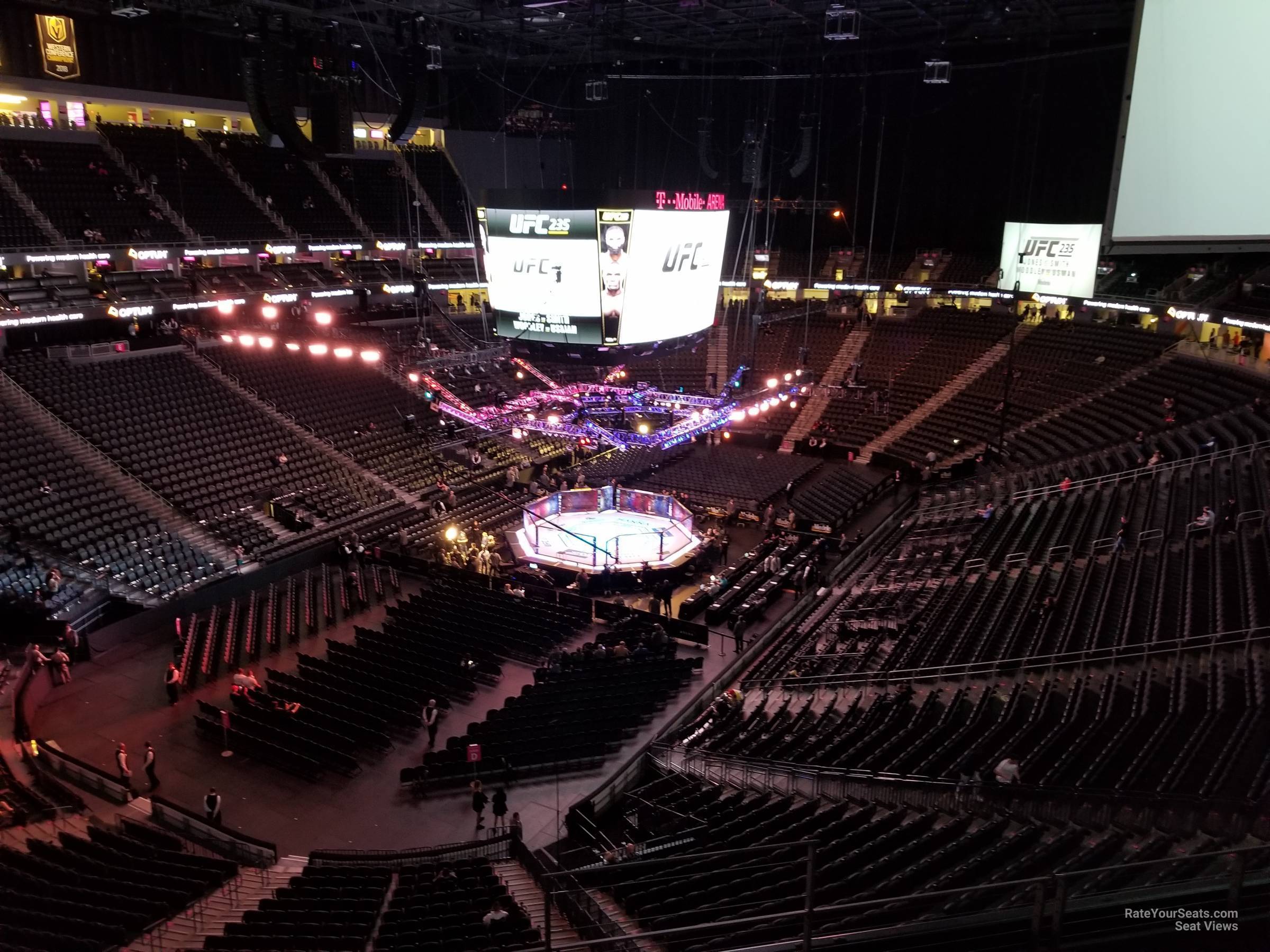 T-Mobile Arena Section 217 Fighting Seating - RateYourSeats.com