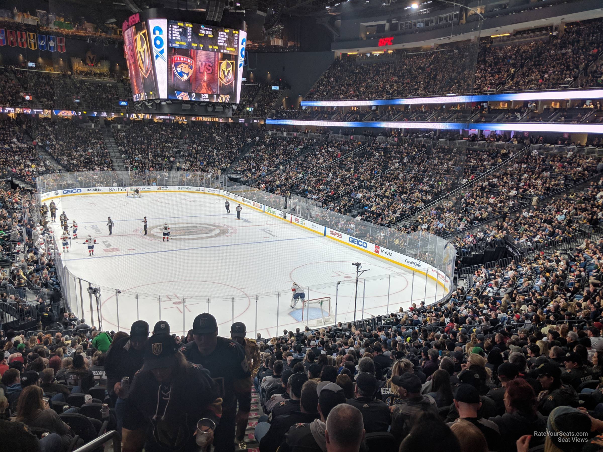 section 10, row z seat view  for hockey - t-mobile arena
