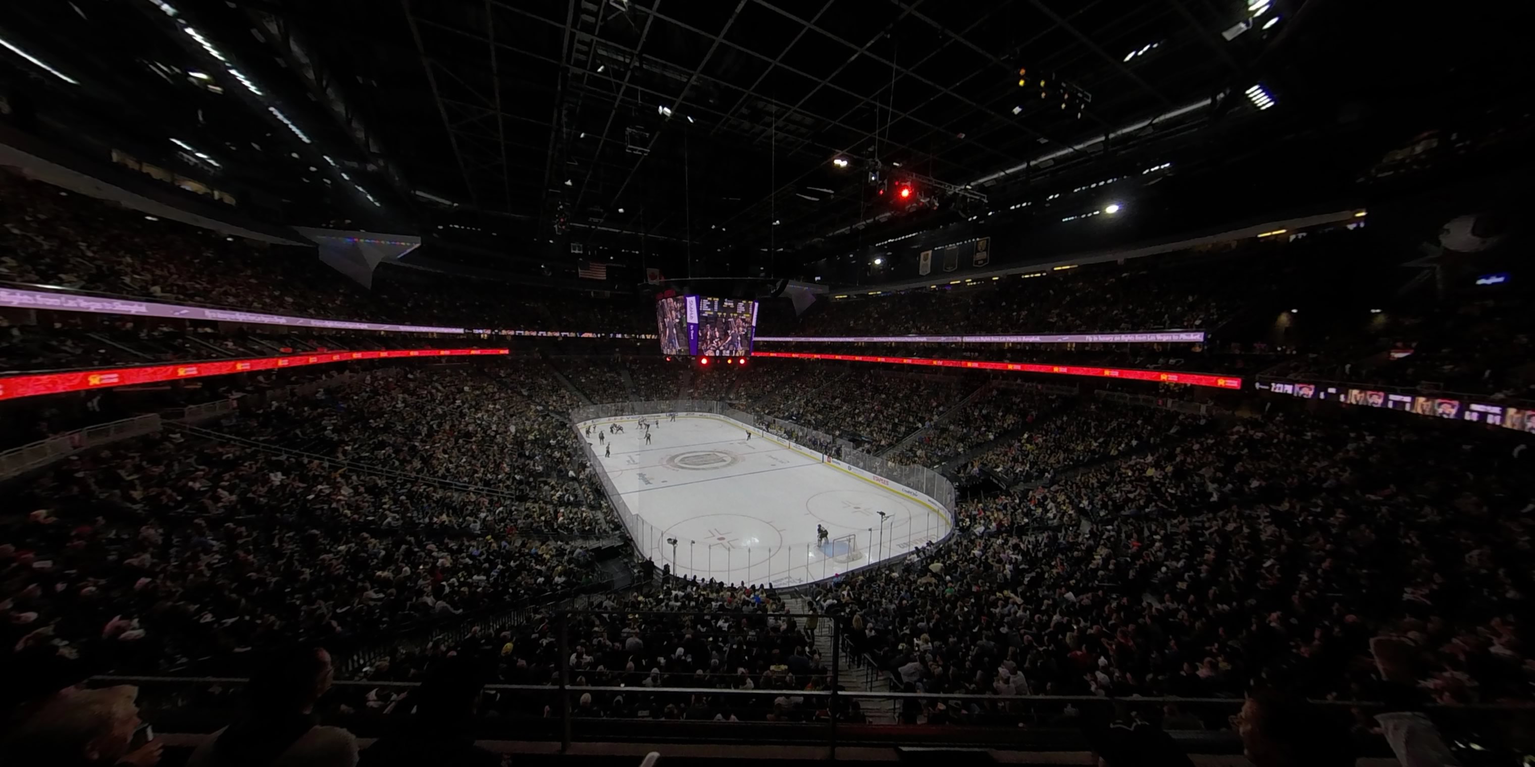 section 118 panoramic seat view  for hockey - t-mobile arena