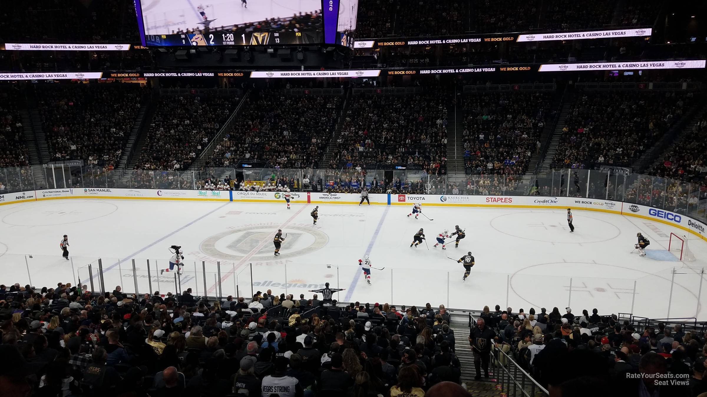 T-Mobile Arena Section 16 - Vegas Golden Knights - RateYourSeats.com