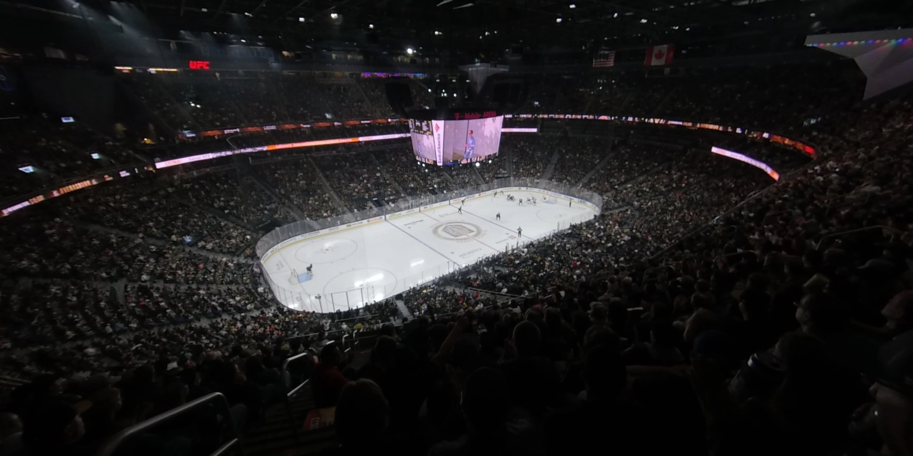 section 201 panoramic seat view  for hockey - t-mobile arena
