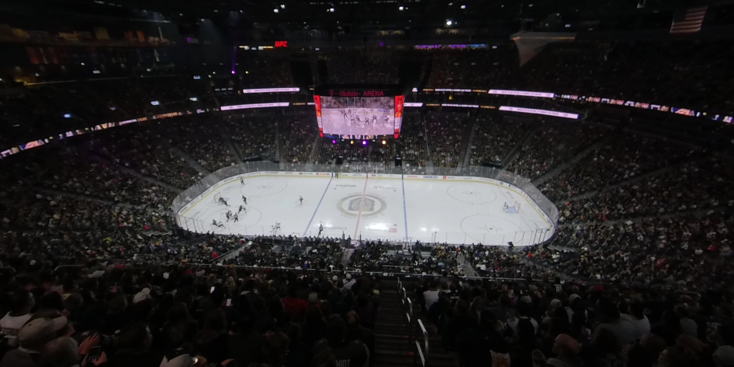 section 205 panoramic seat view  for hockey - t-mobile arena
