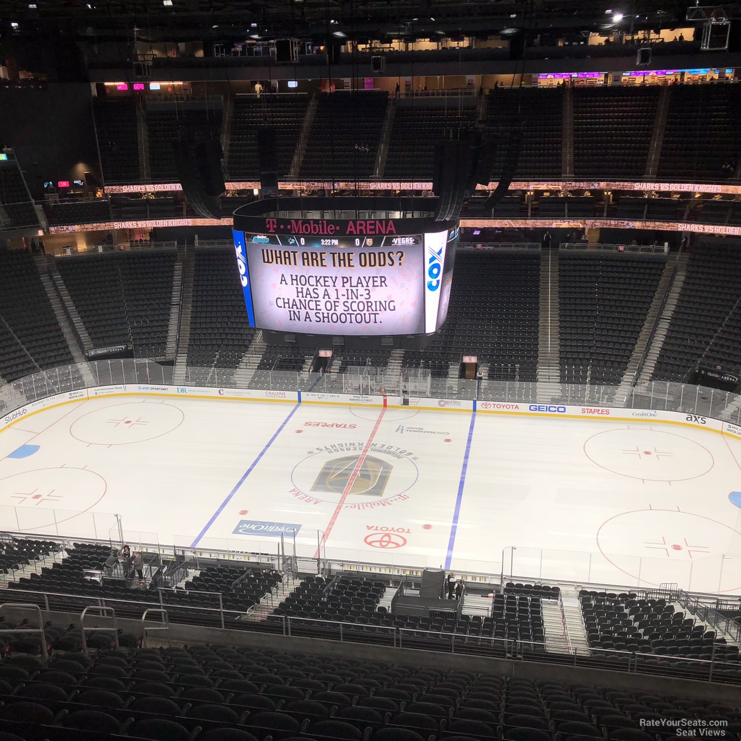 T-Mobile Arena Section 206 - Vegas Golden Knights - RateYourSeats.com