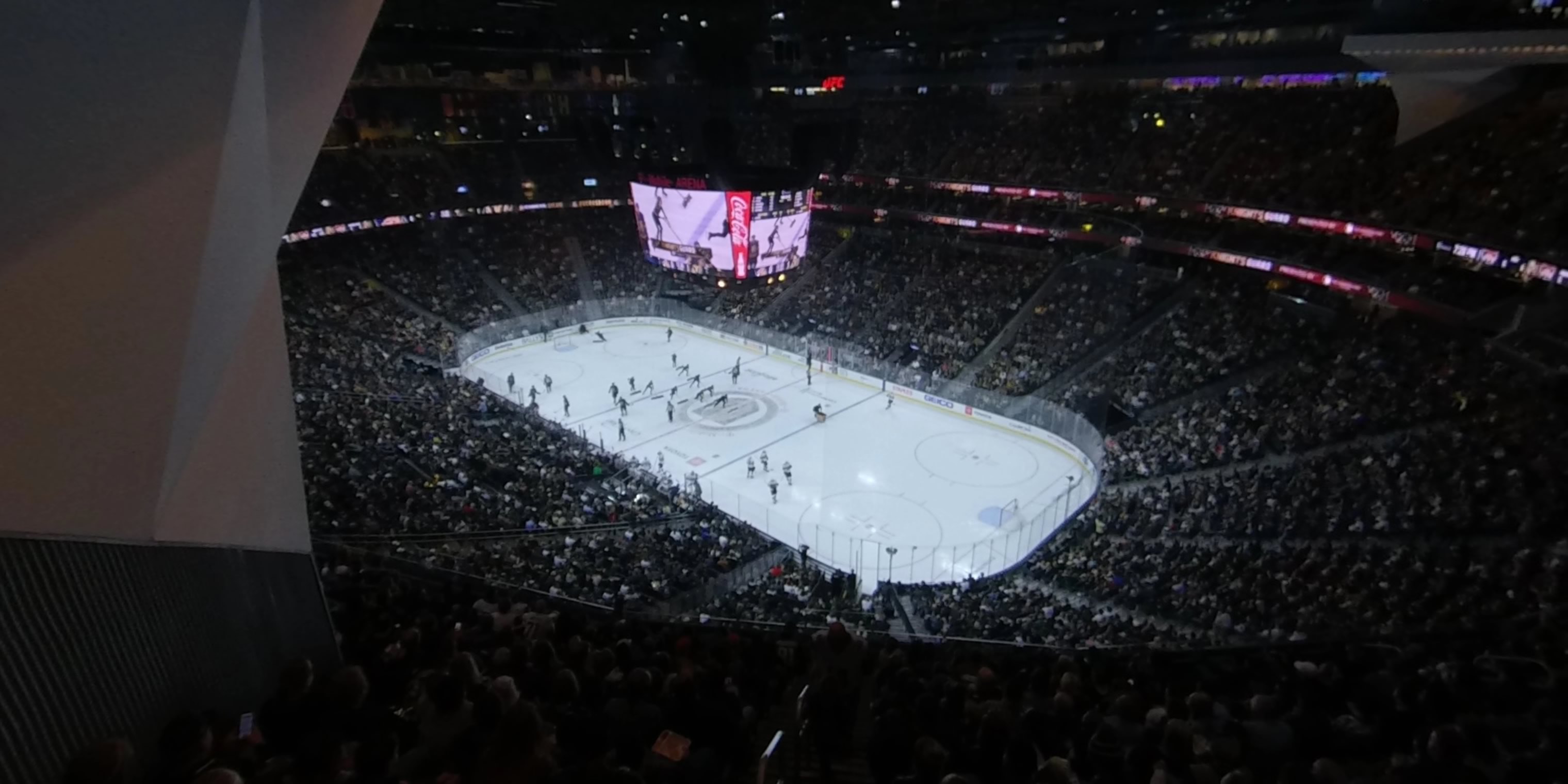 section 209 panoramic seat view  for hockey - t-mobile arena