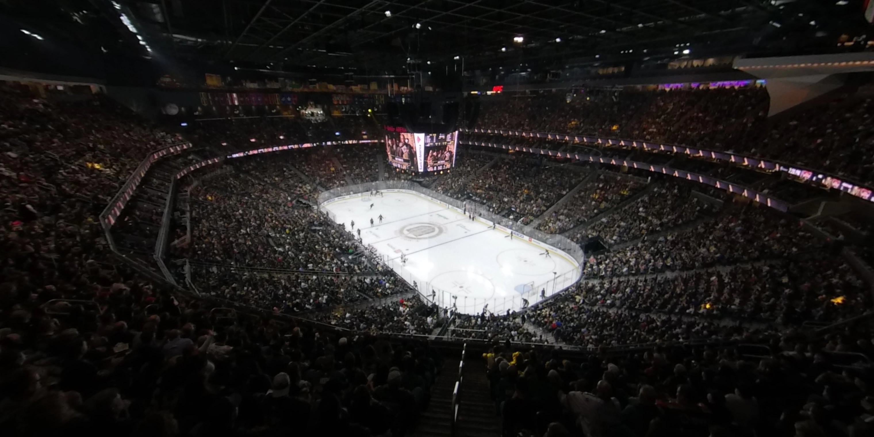 section 210 panoramic seat view  for hockey - t-mobile arena