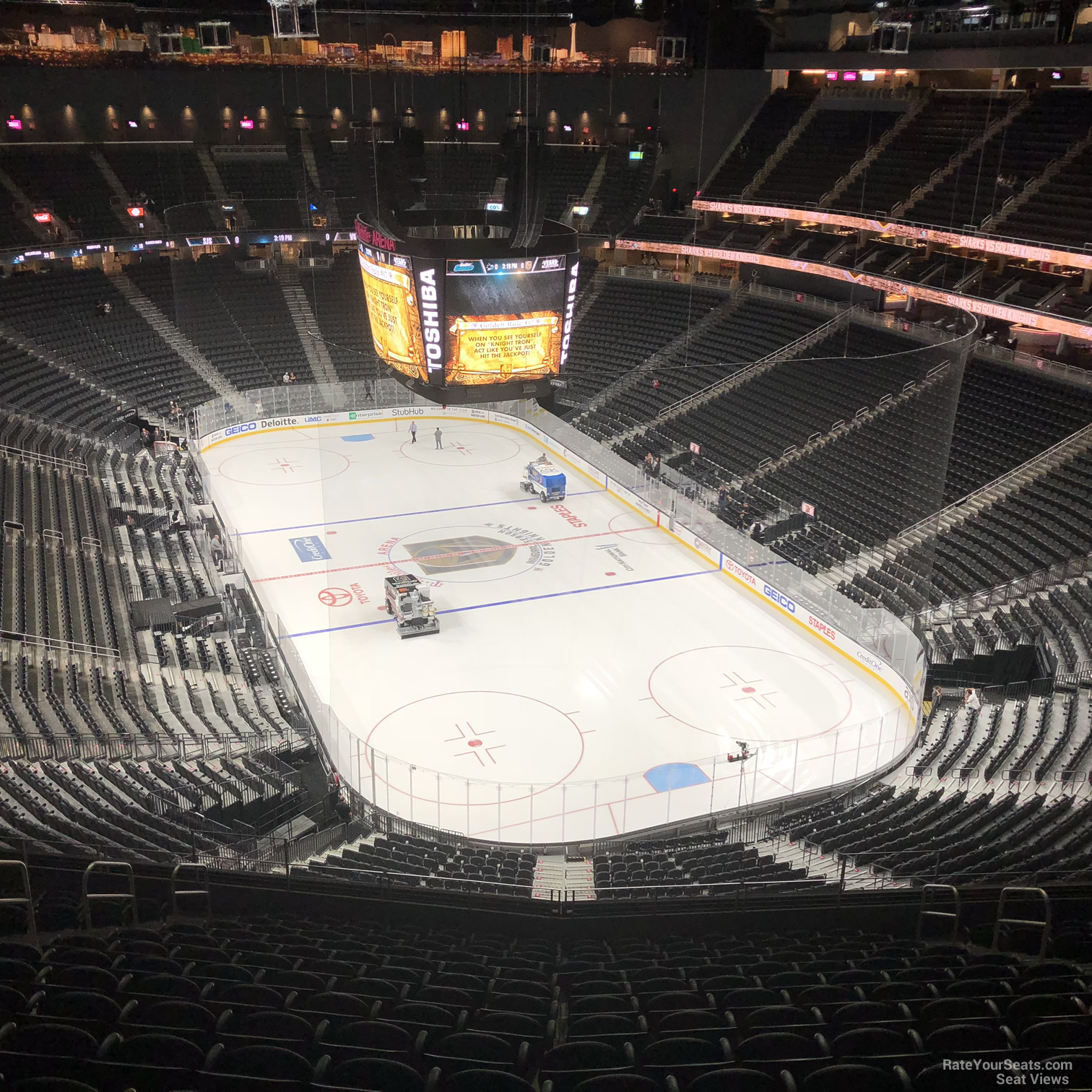 T Mobile Arena Hockey Section 212 Row Q on 10 1 2017f