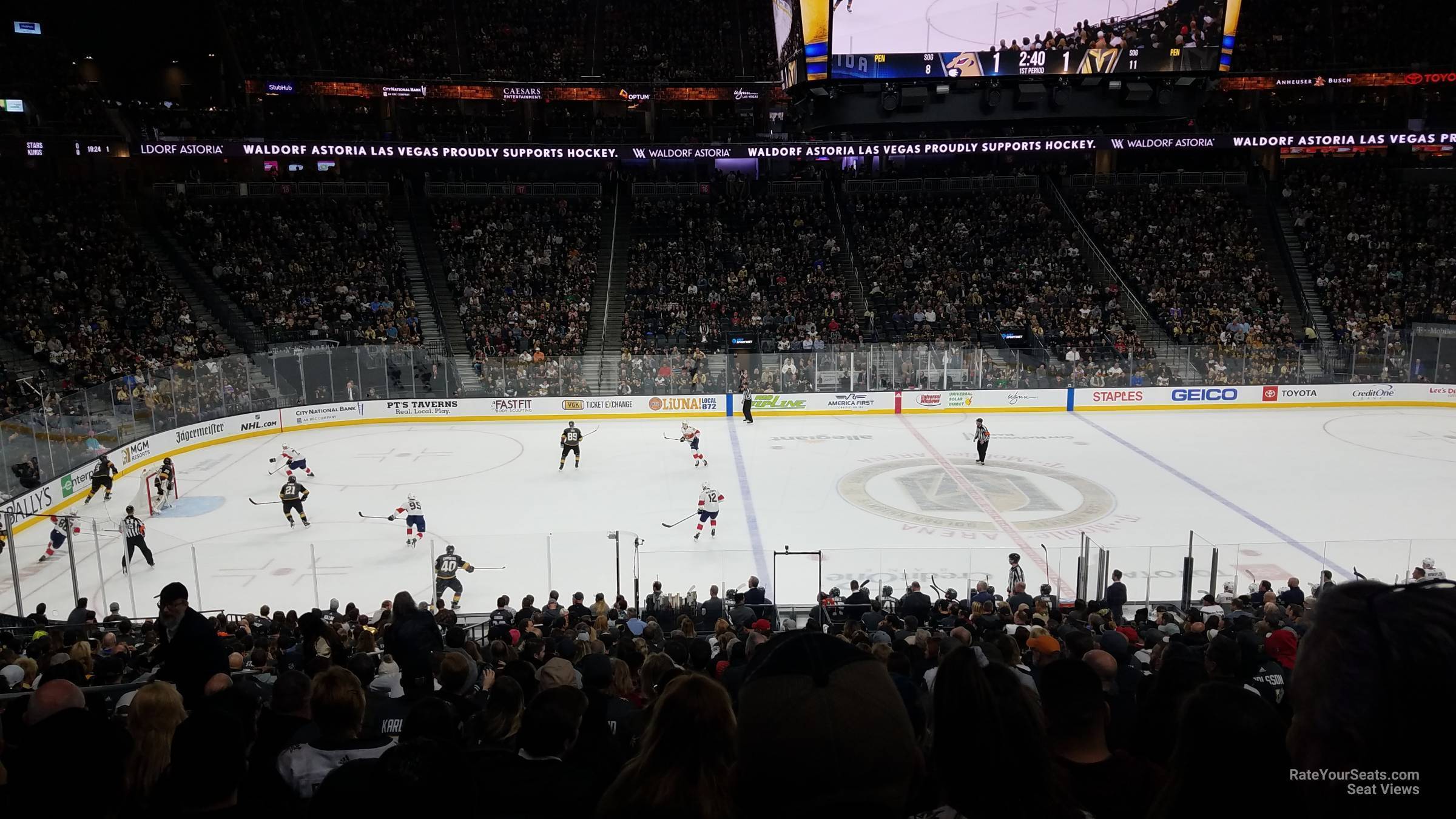section 6 seat view  for hockey - t-mobile arena