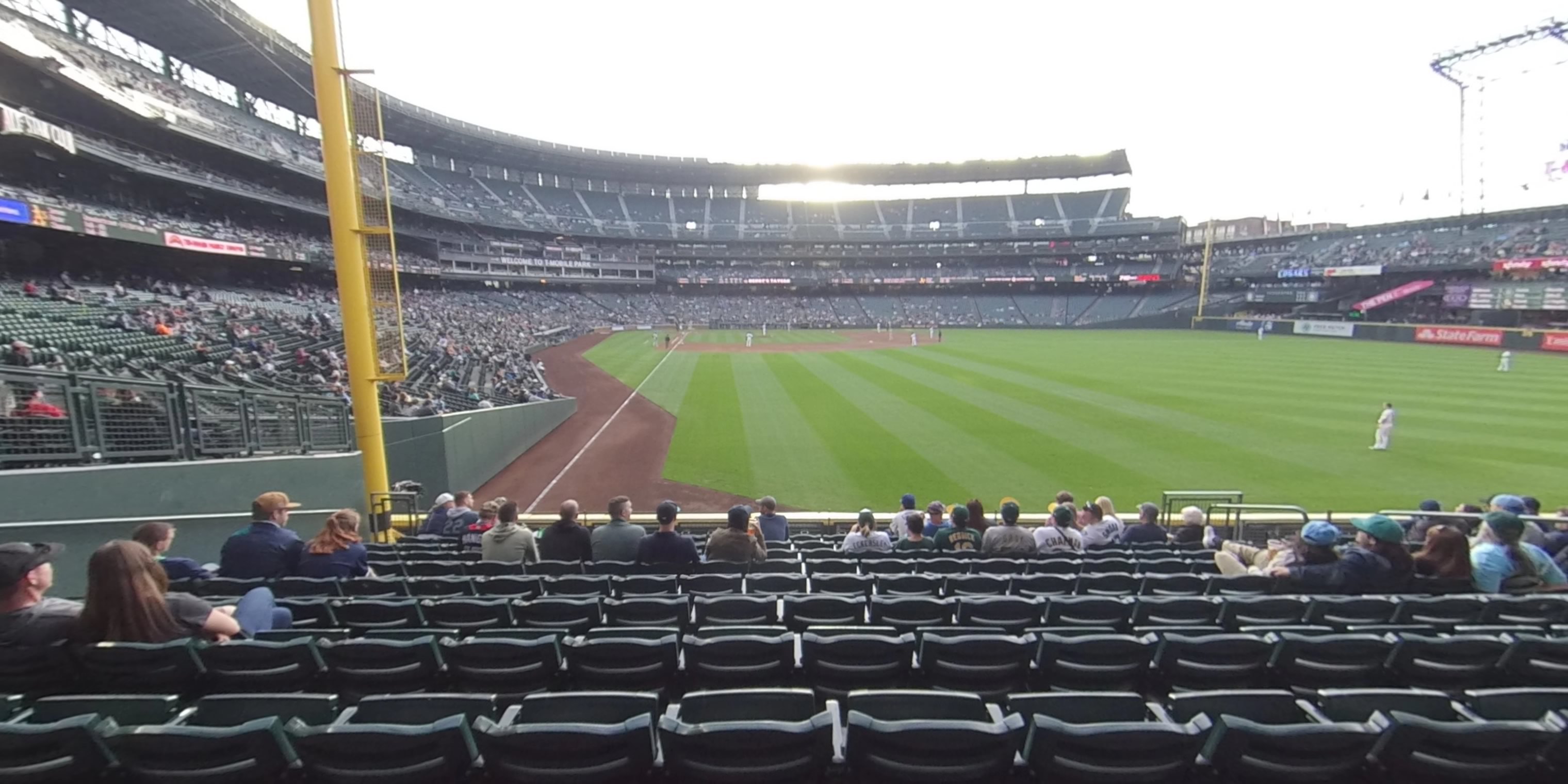 section 109 panoramic seat view  for baseball - t-mobile park