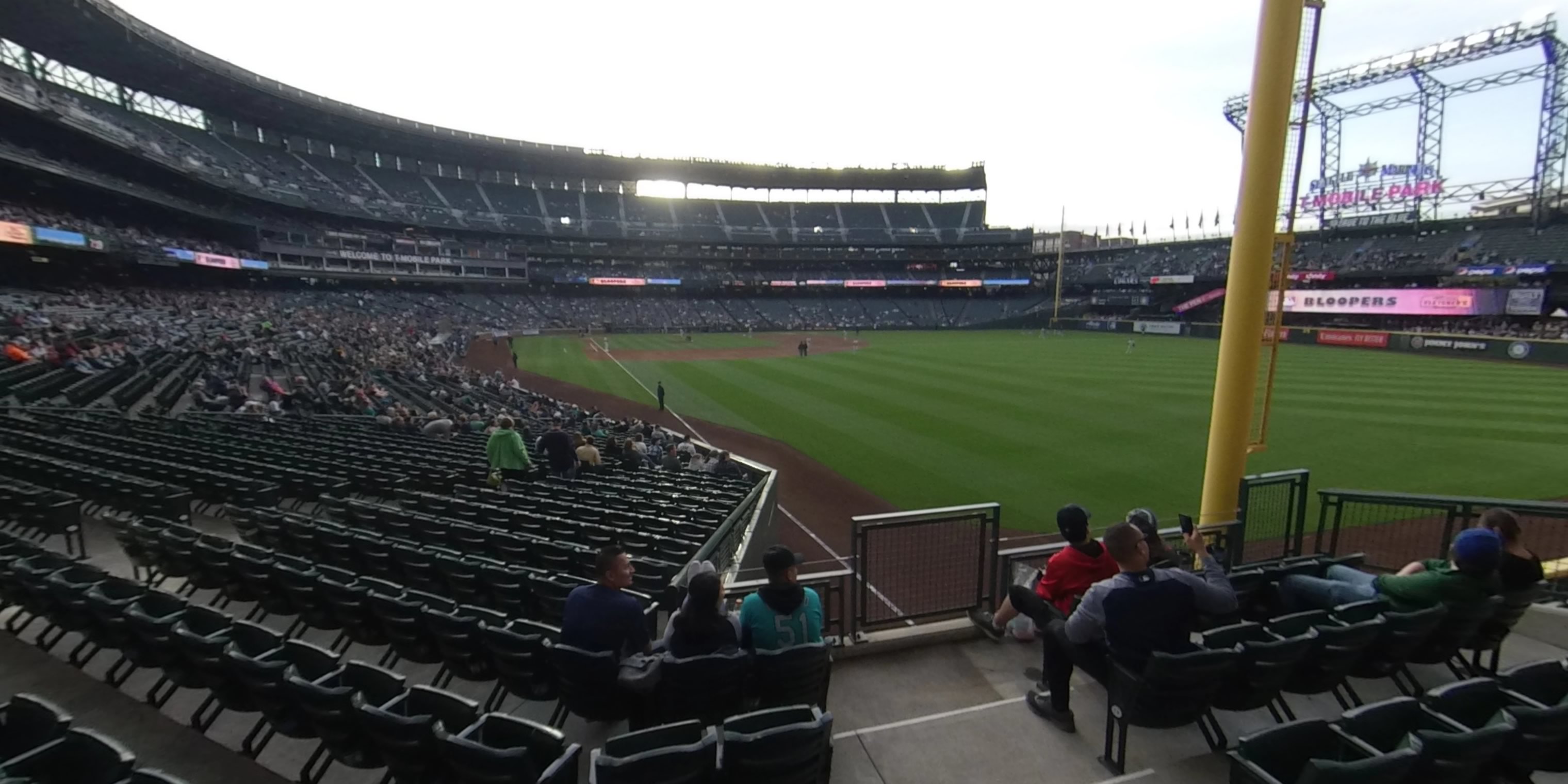 section 110 panoramic seat view  for baseball - t-mobile park