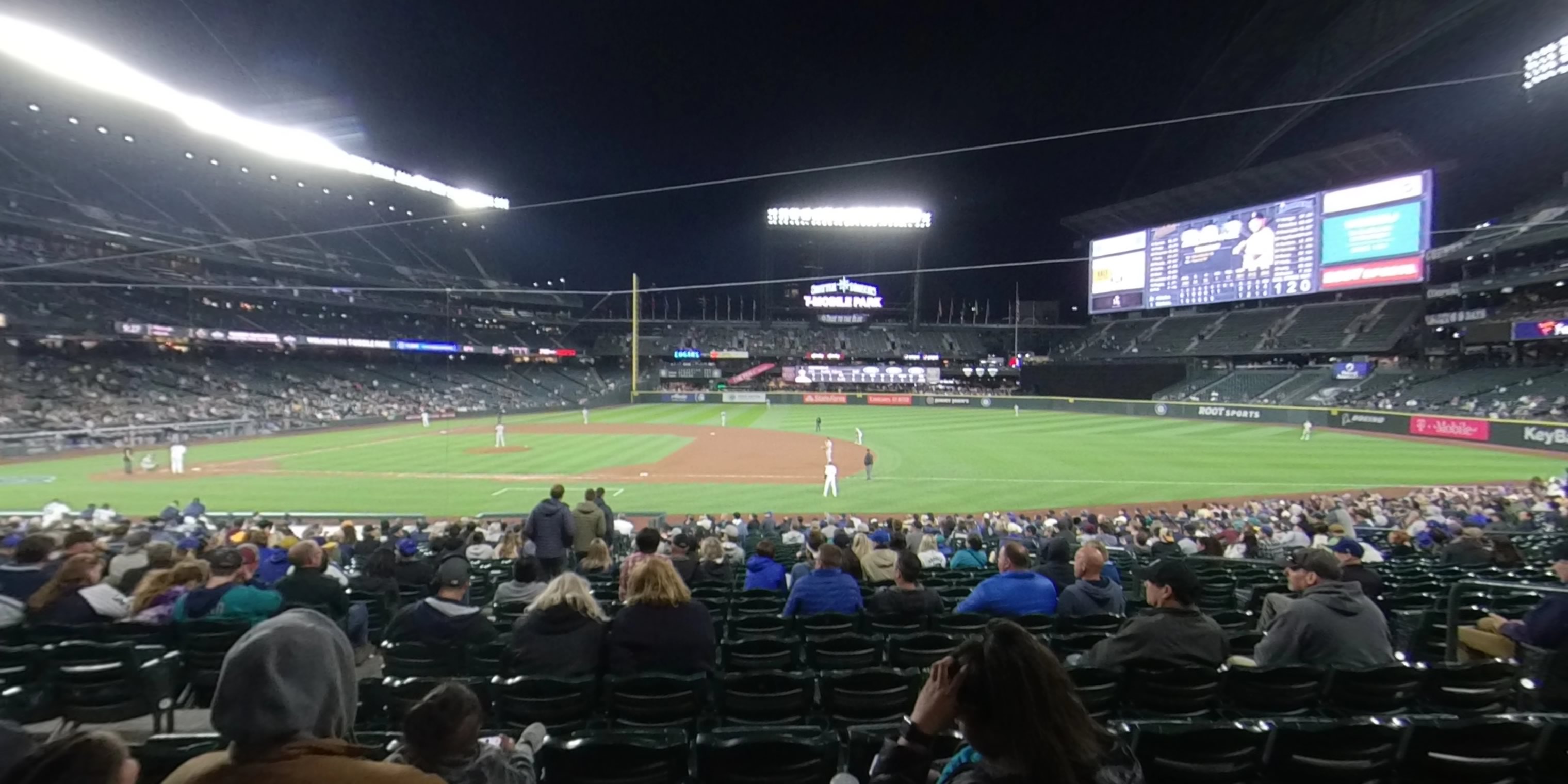 section 120 panoramic seat view  for baseball - t-mobile park