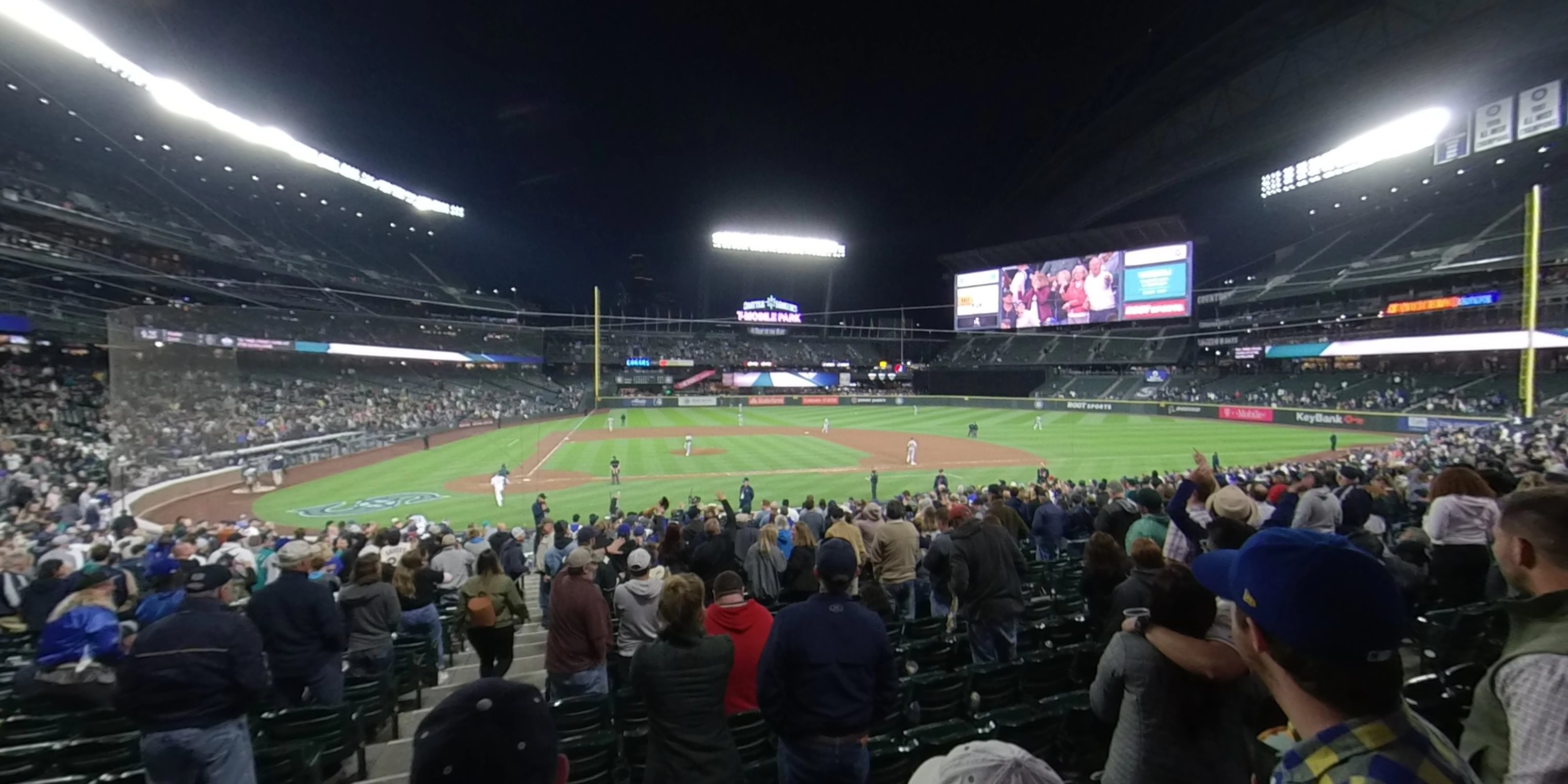 section 124 panoramic seat view  for baseball - t-mobile park