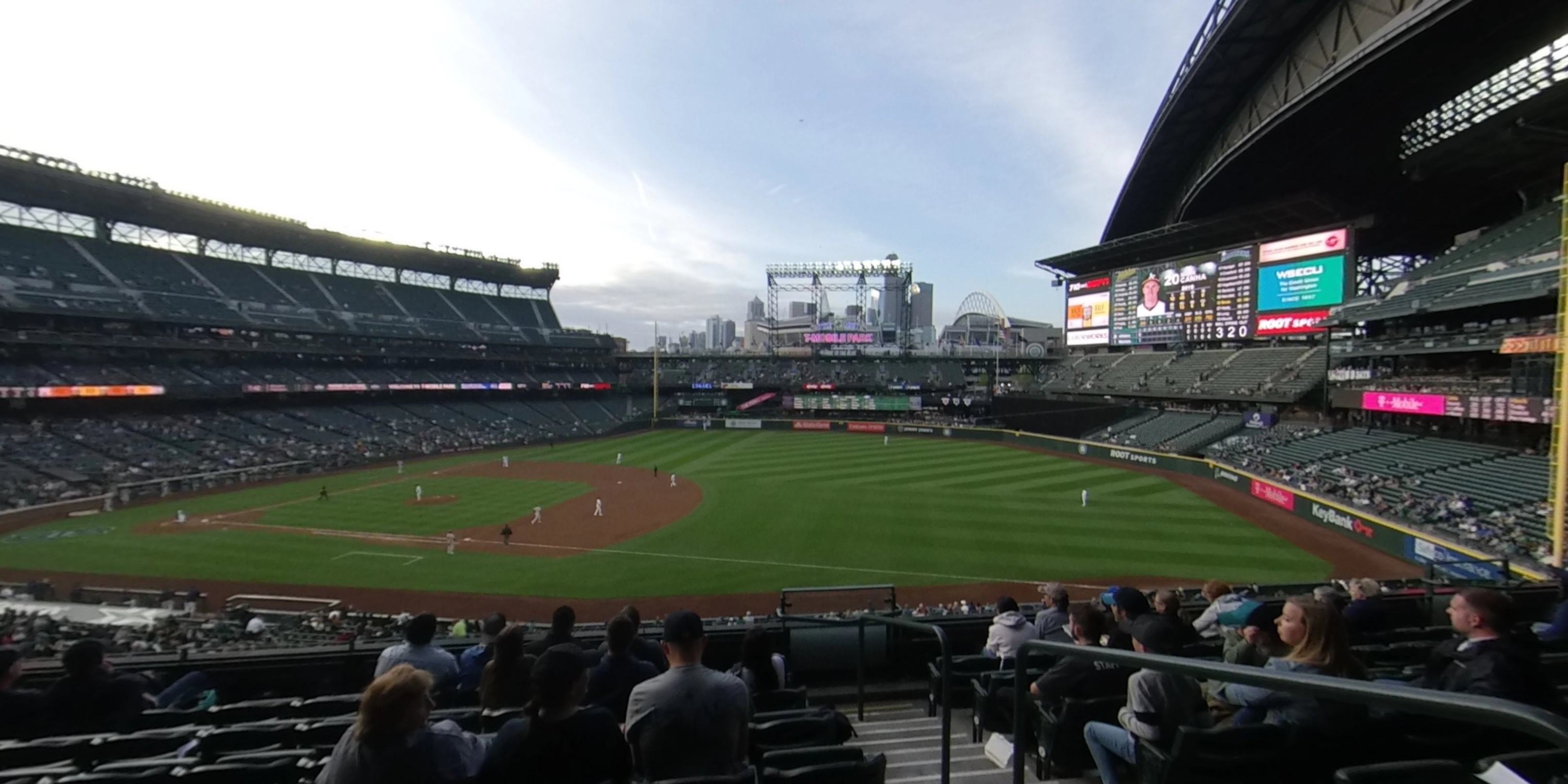section 217 panoramic seat view  for baseball - t-mobile park