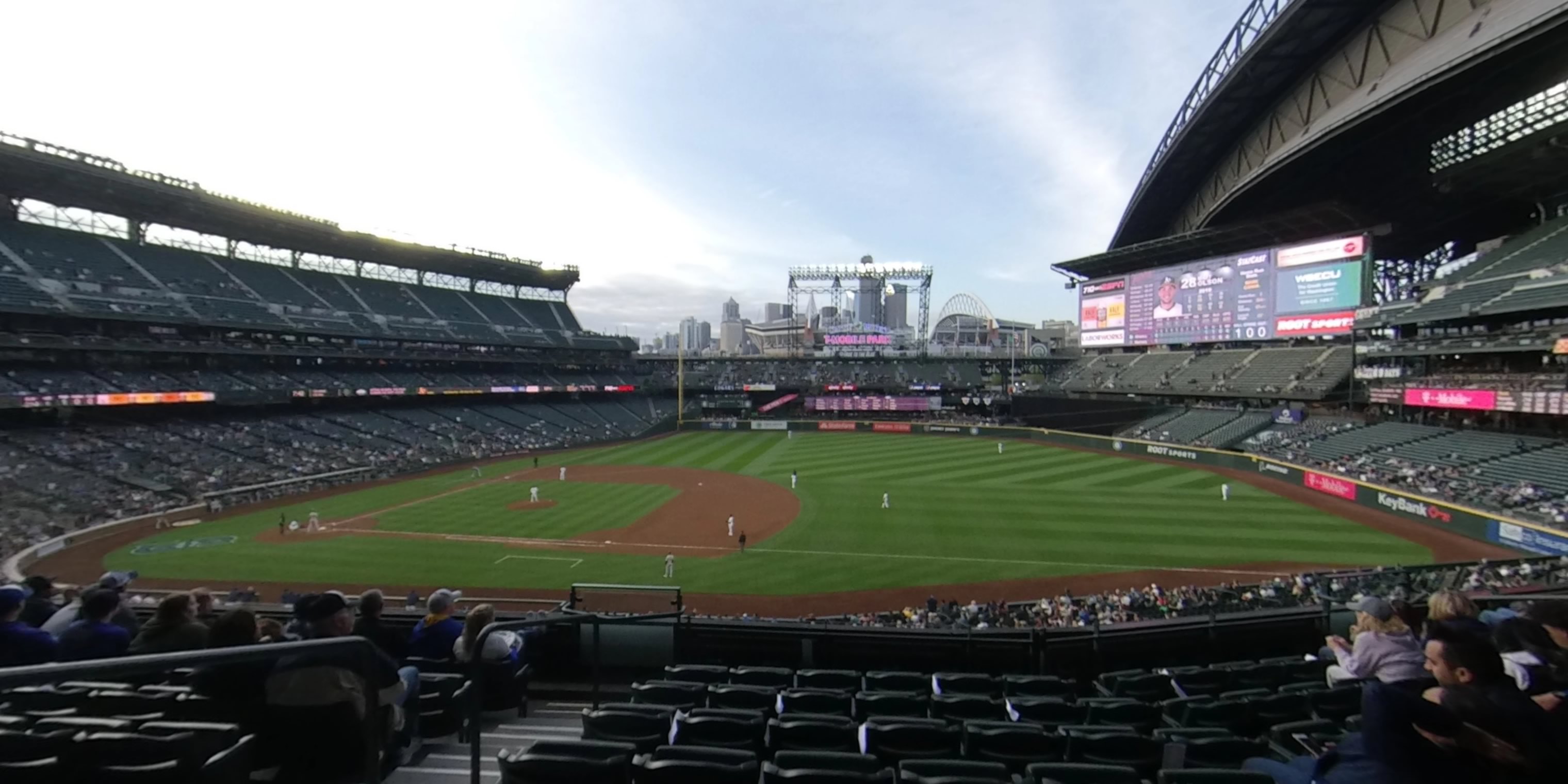 section 219 panoramic seat view  for baseball - t-mobile park