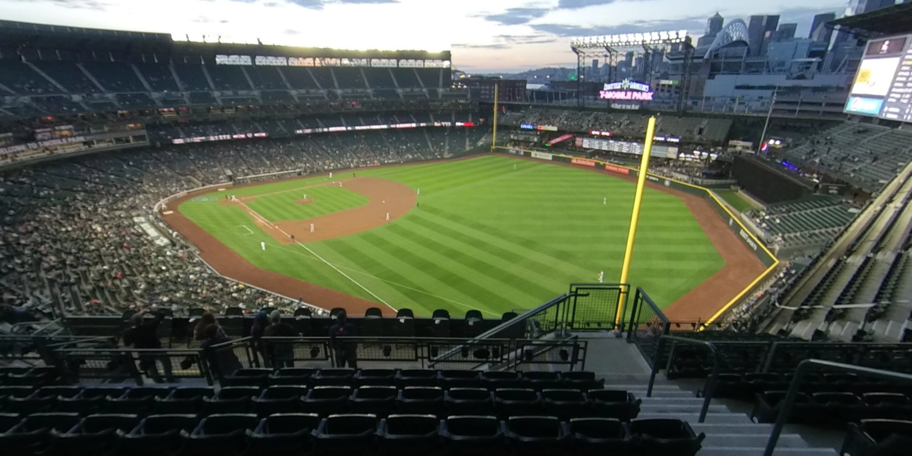 section 312 panoramic seat view  for baseball - t-mobile park
