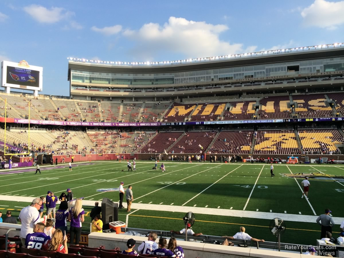 TCF Bank Stadium Section 111 - RateYourSeats.com