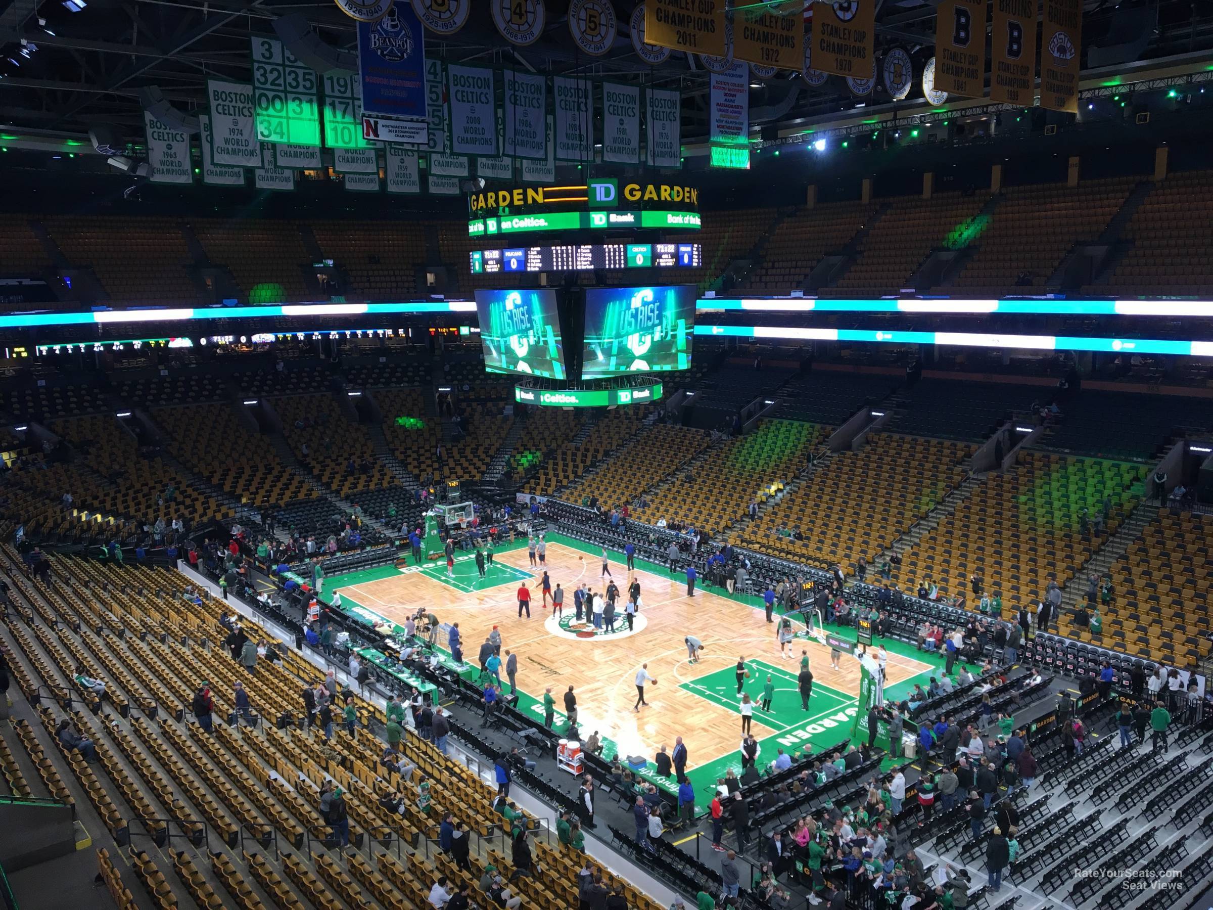 TD Garden Section 327 Boston Celtics RateYourSeats com
