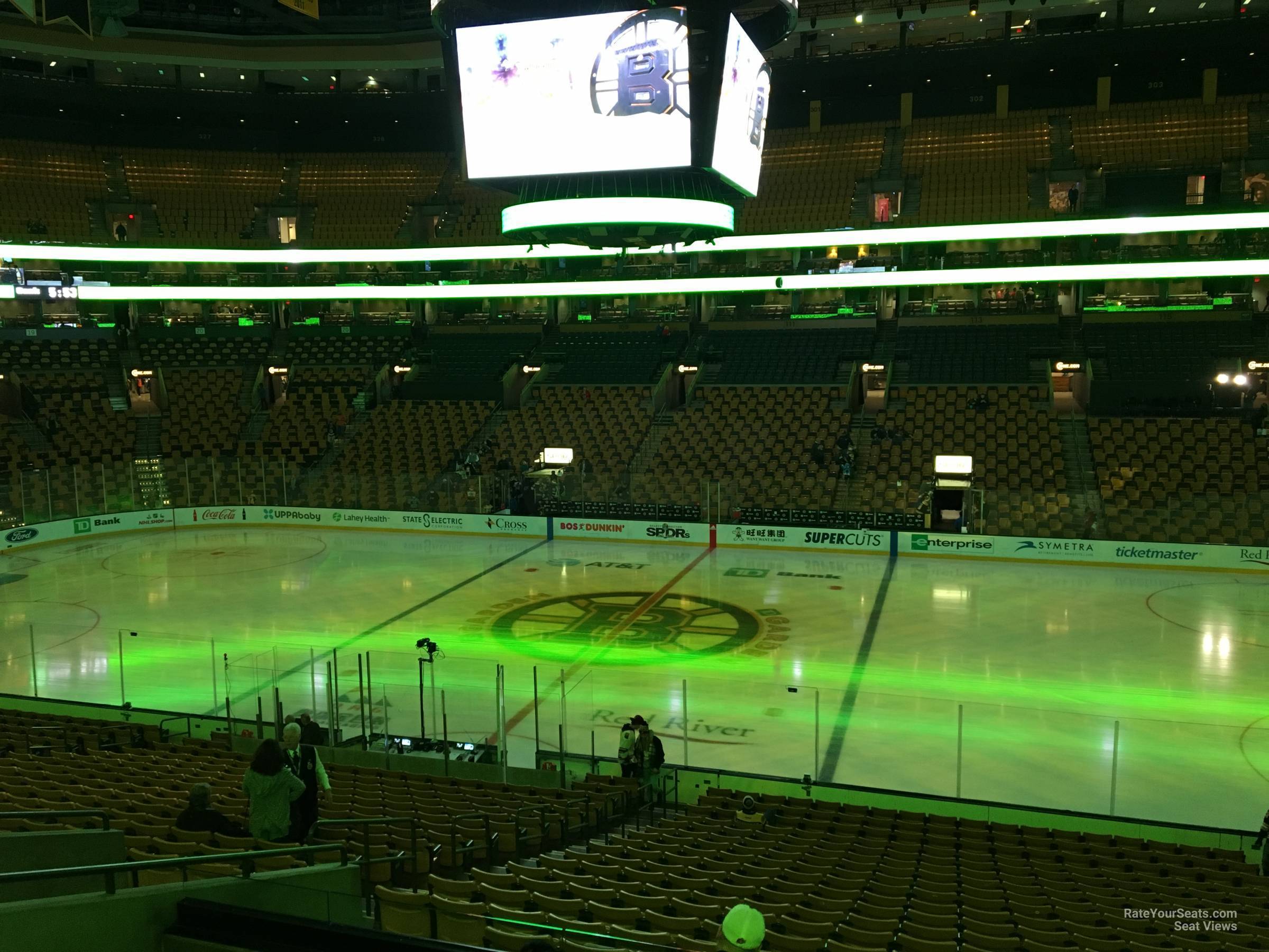section 139, row a seat view  for hockey - td garden