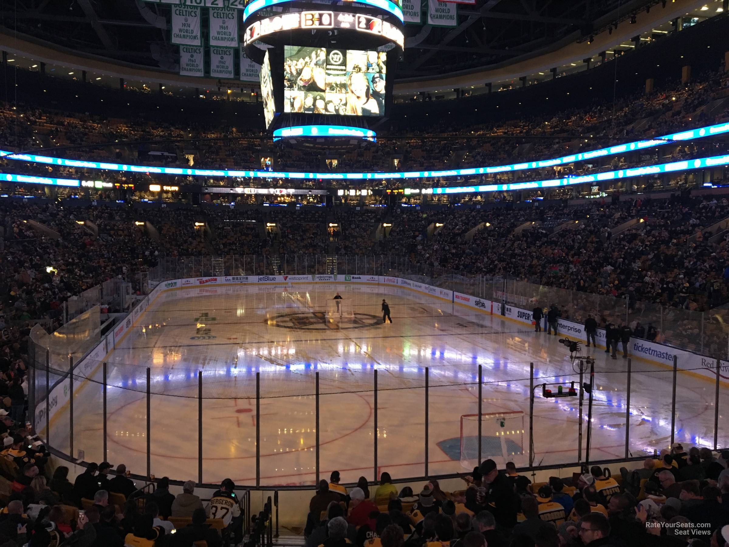 loge 18, row 15 seat view  for hockey - td garden