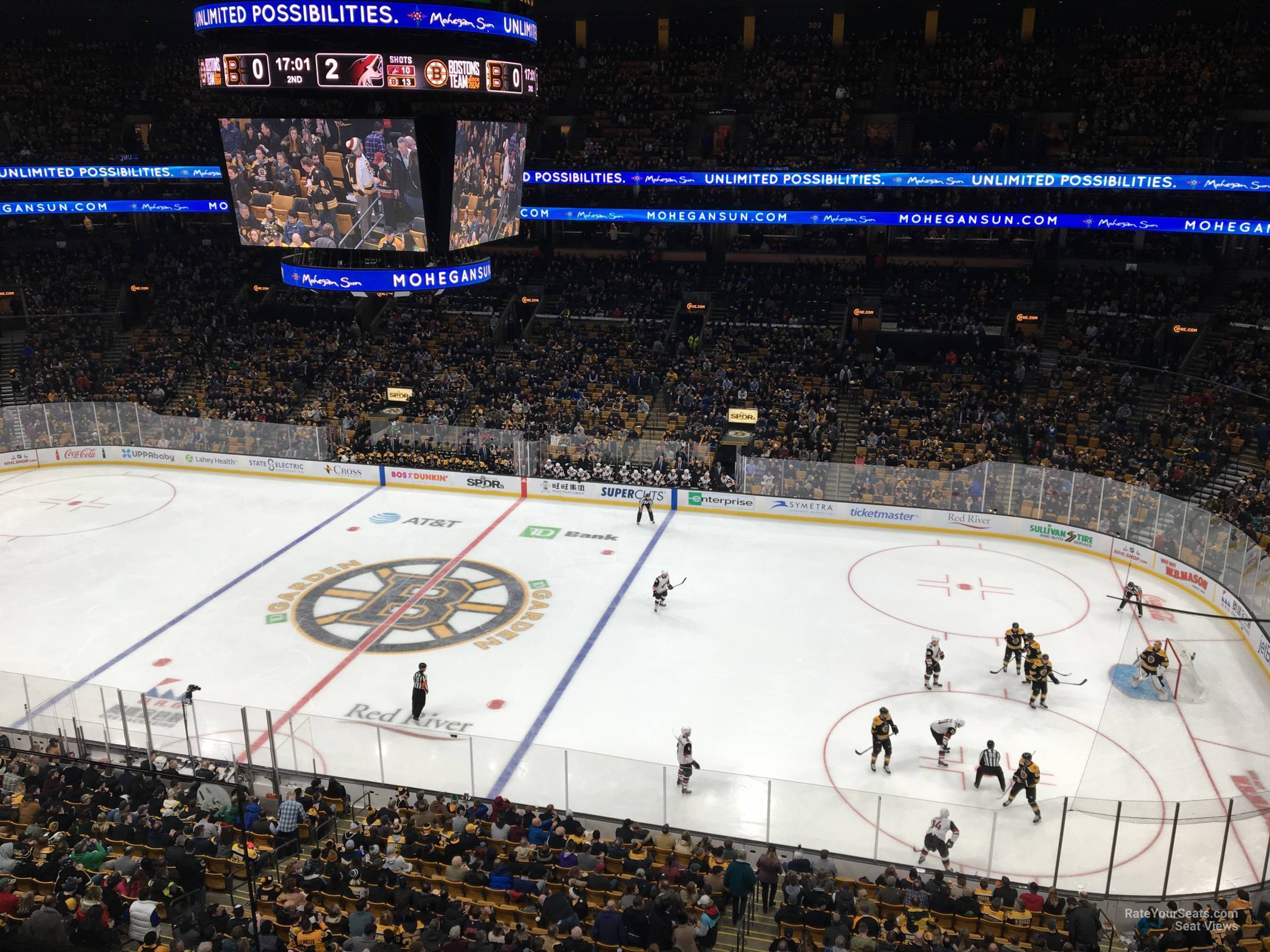 section 314, row 3 seat view  for hockey - td garden