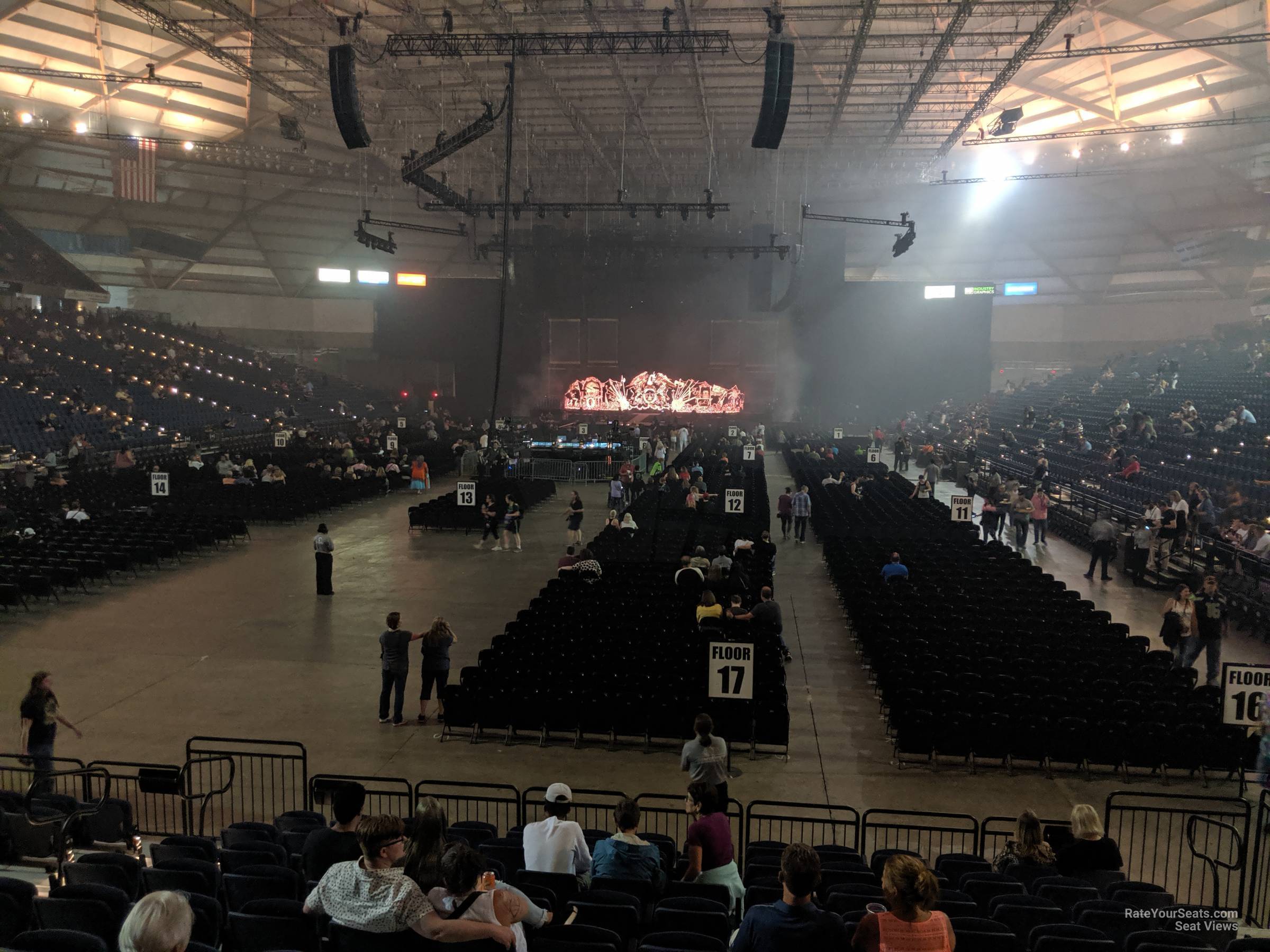 section 112, row l seat view  - tacoma dome
