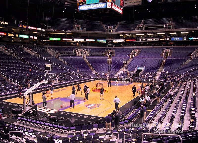 section 106, row 20 seat view  for basketball - phx arena