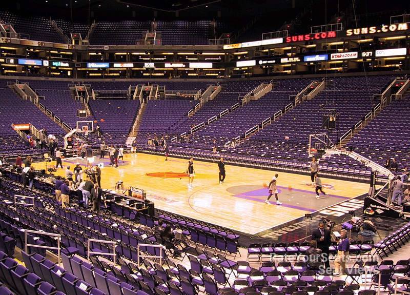 section 122, row 20 seat view  for basketball - phx arena