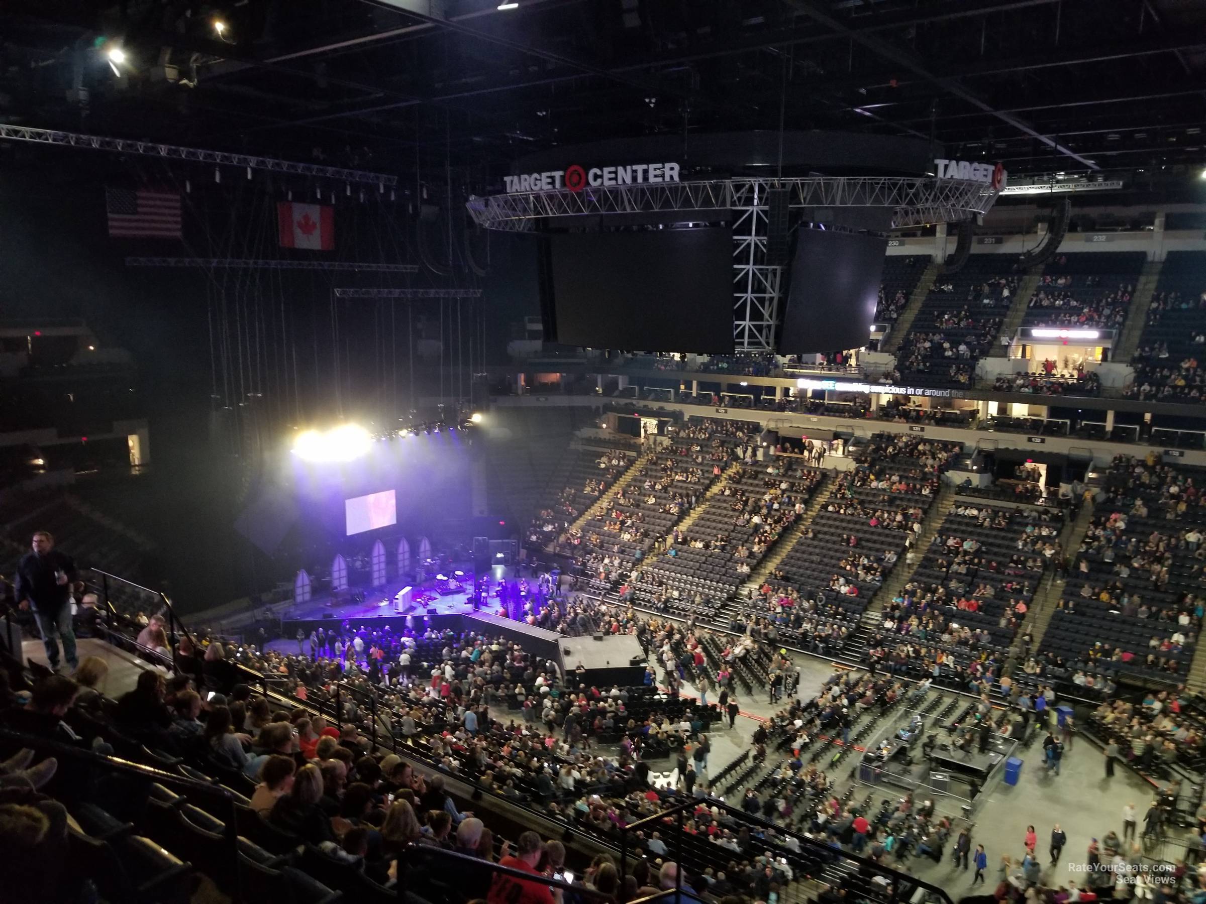 Target Center Section 208 Concert Seating - RateYourSeats.com