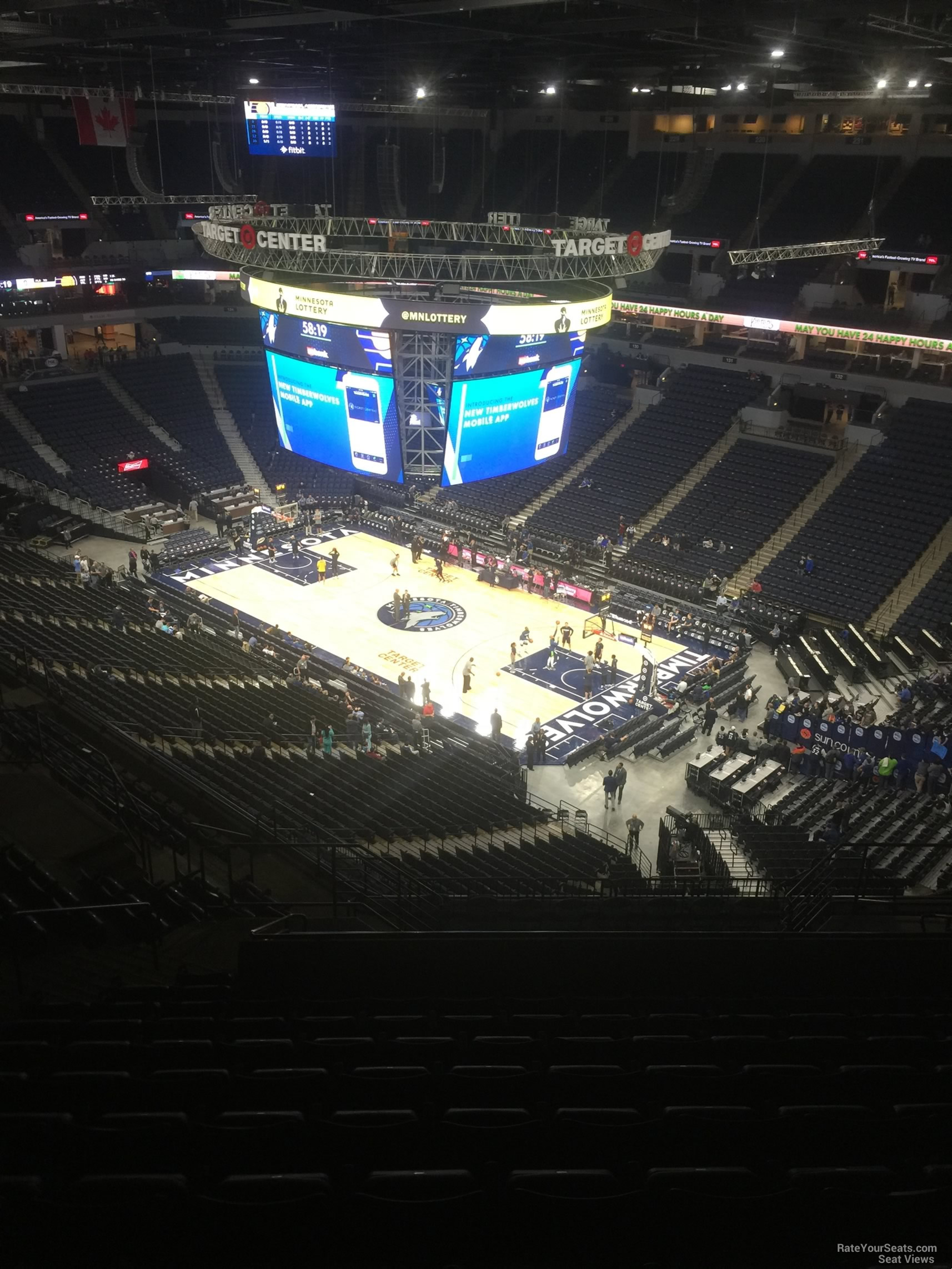 Target Center Section 206 - Minnesota Timberwolves - RateYourSeats.com