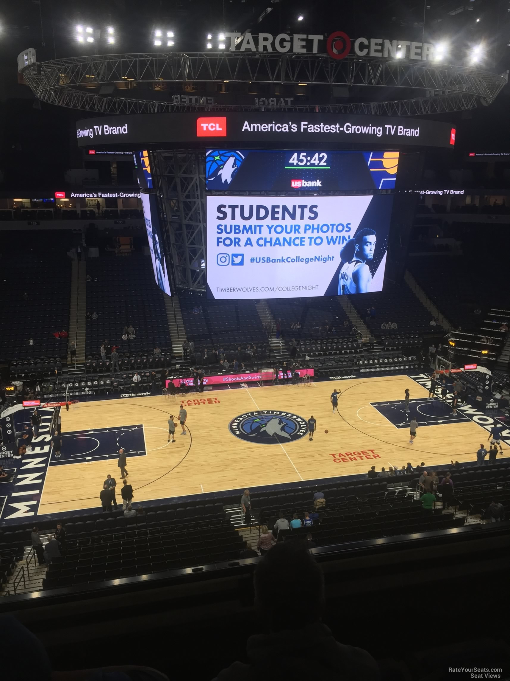 Section 212 at Target Center Minnesota Timberwolves