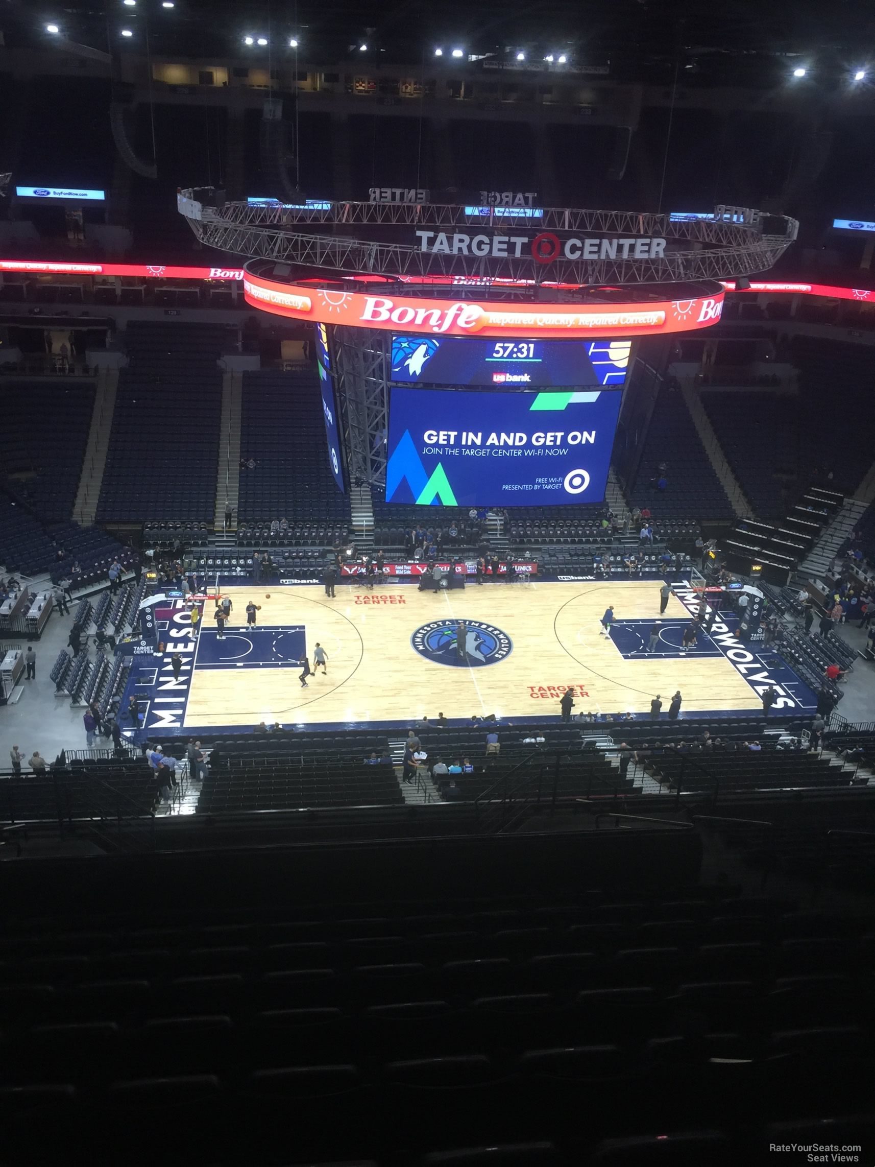 Target Center Section 212 - Minnesota Timberwolves - RateYourSeats.com