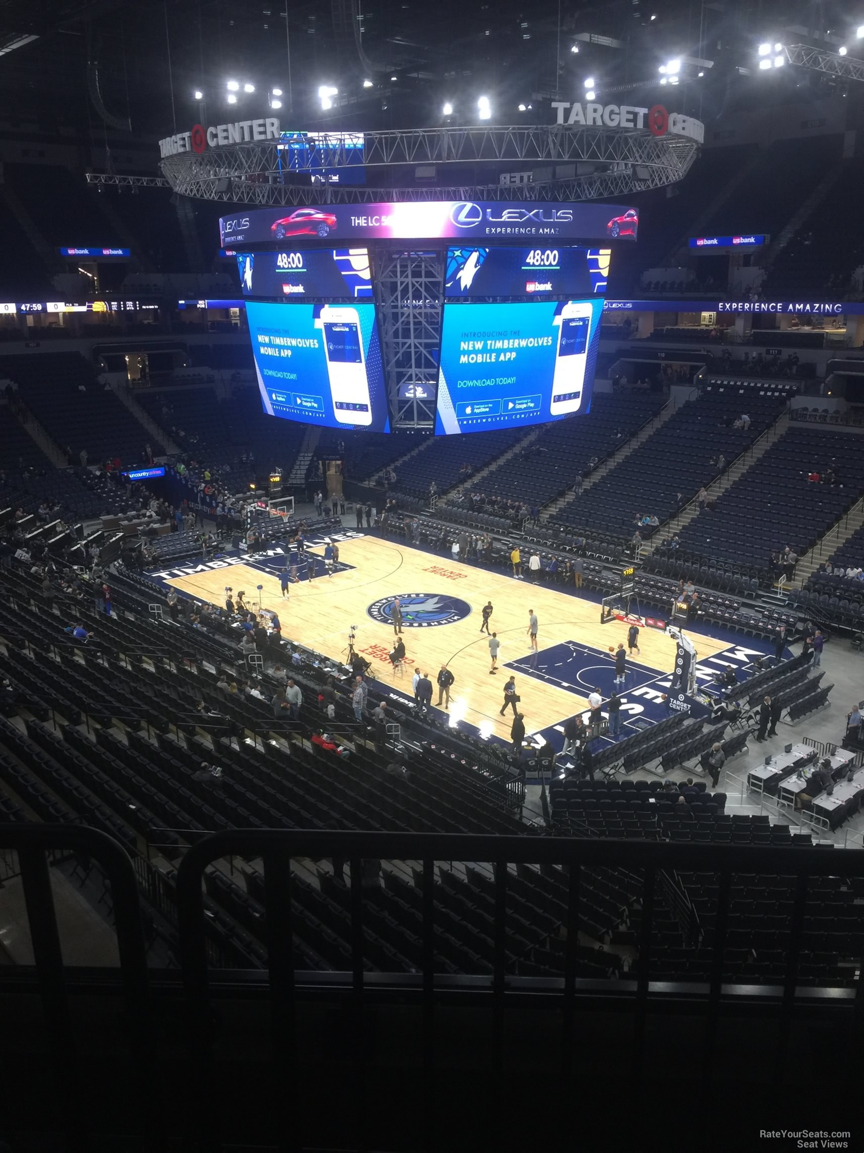 Target Center Section 225 - Minnesota Timberwolves - RateYourSeats.com