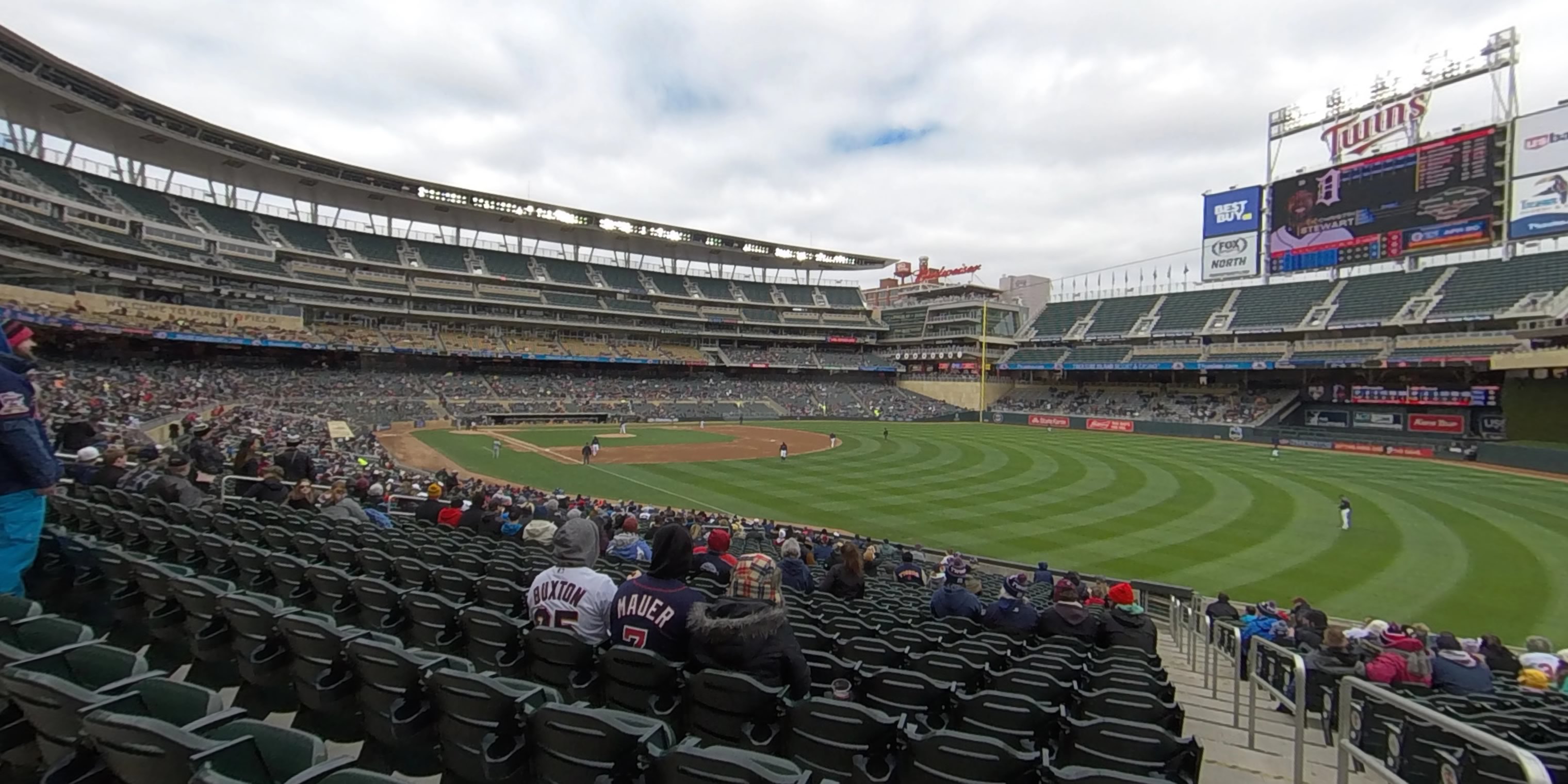 section 101 panoramic seat view  - target field