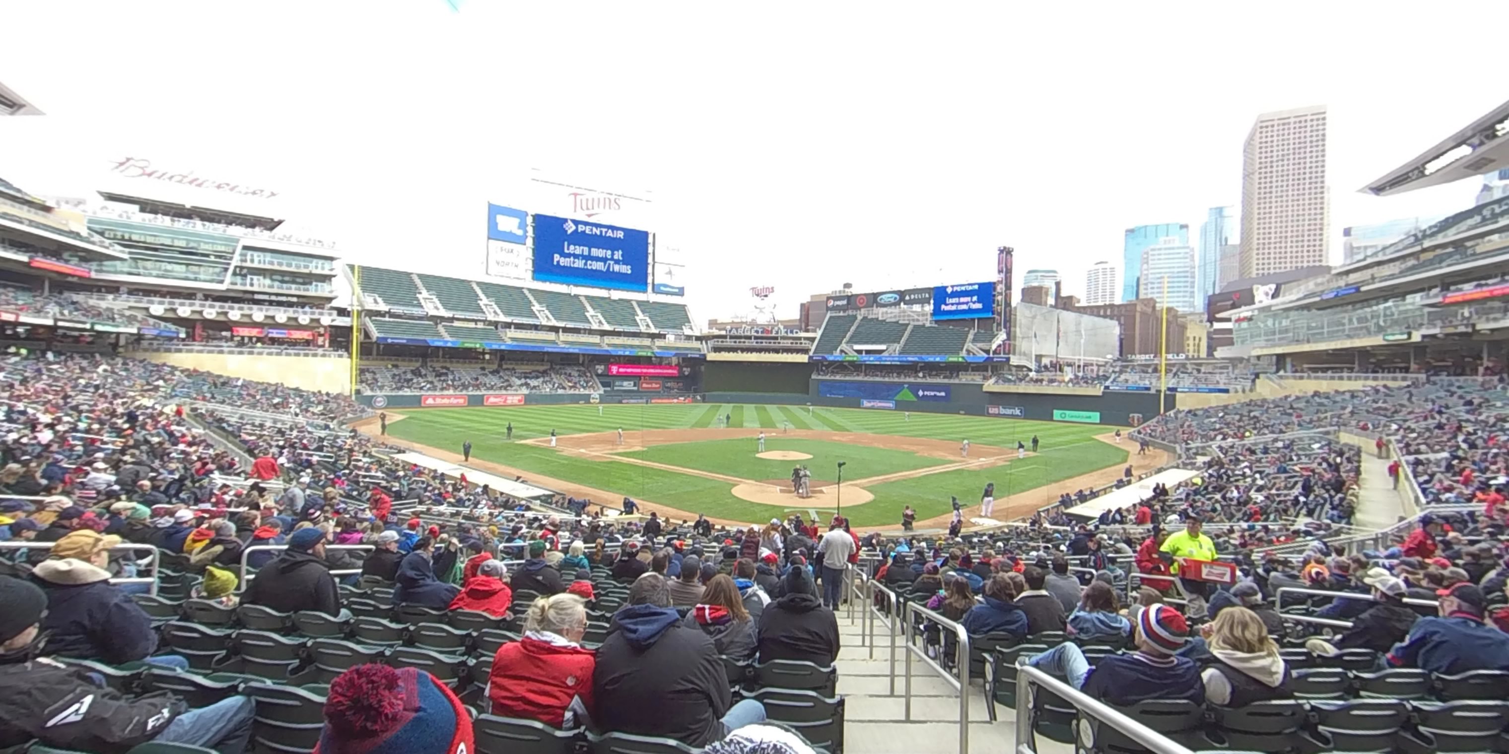 section 114 panoramic seat view  - target field