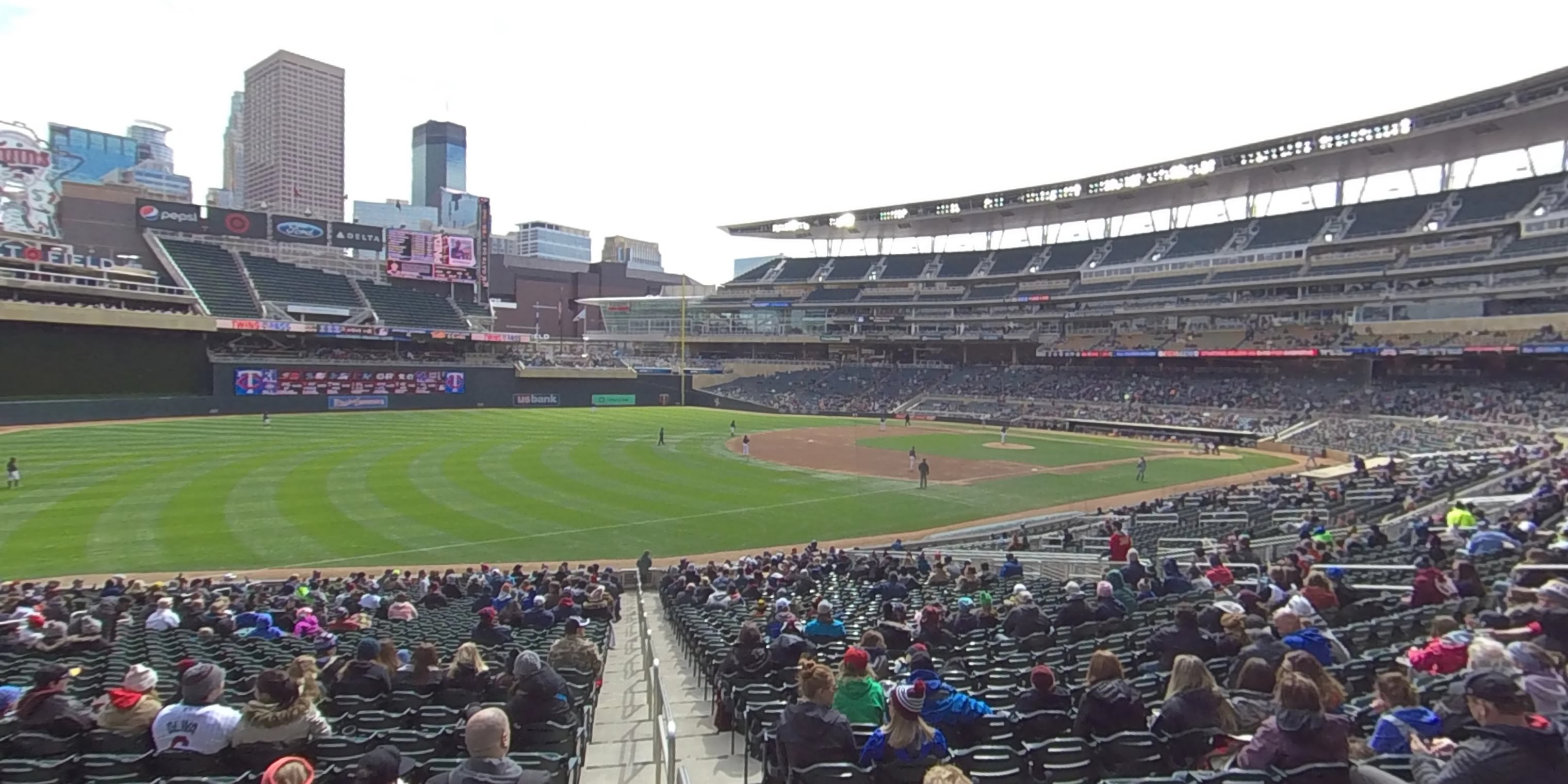 section 124 panoramic seat view  - target field