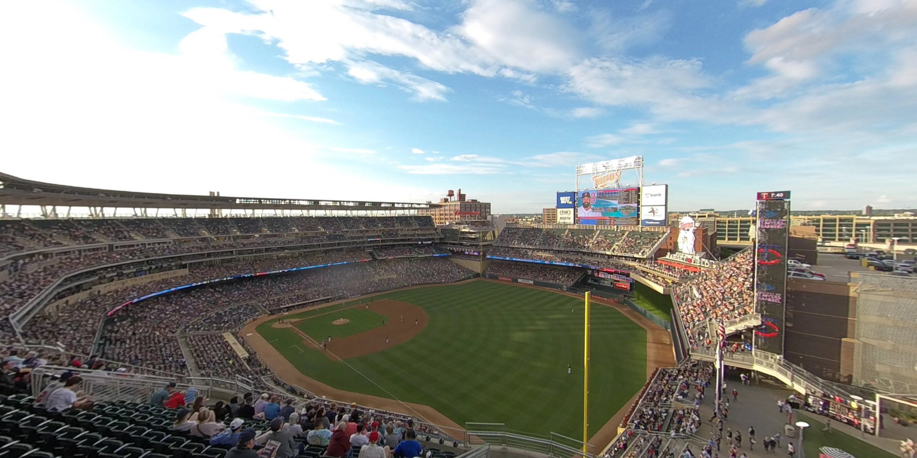 MLB Cathedrals on X: An overhead shot of Target Field just before
