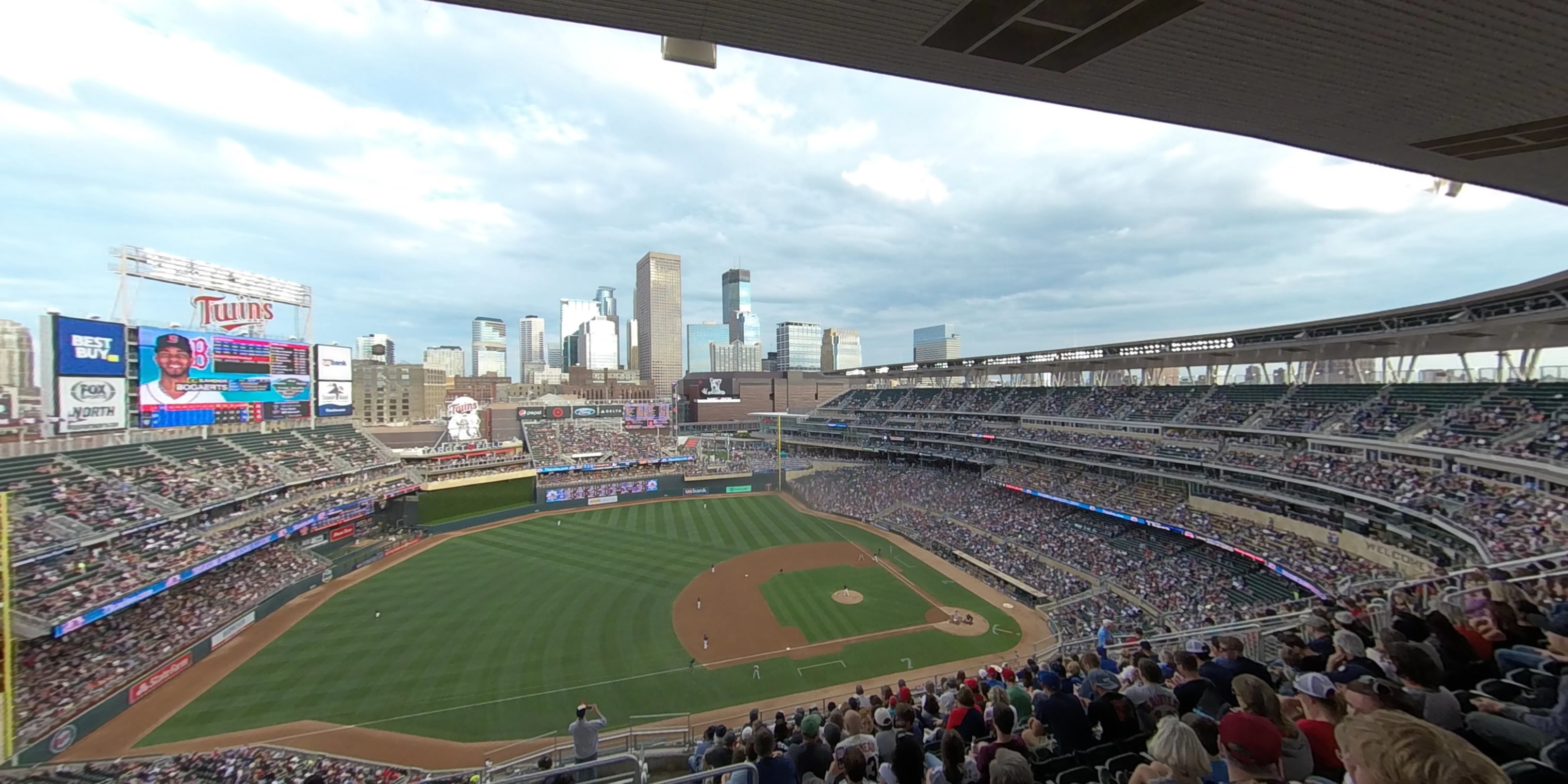 section 322 panoramic seat view  - target field