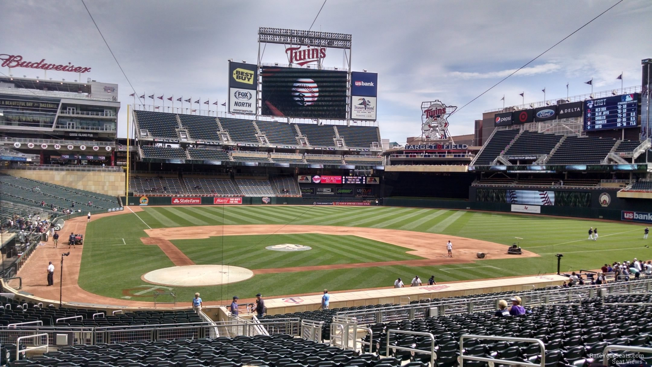 section 111, row 19 seat view  - target field
