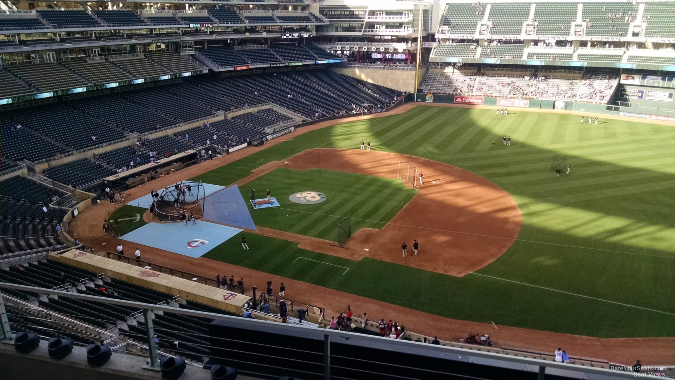 section 207, row 4 seat view  - target field