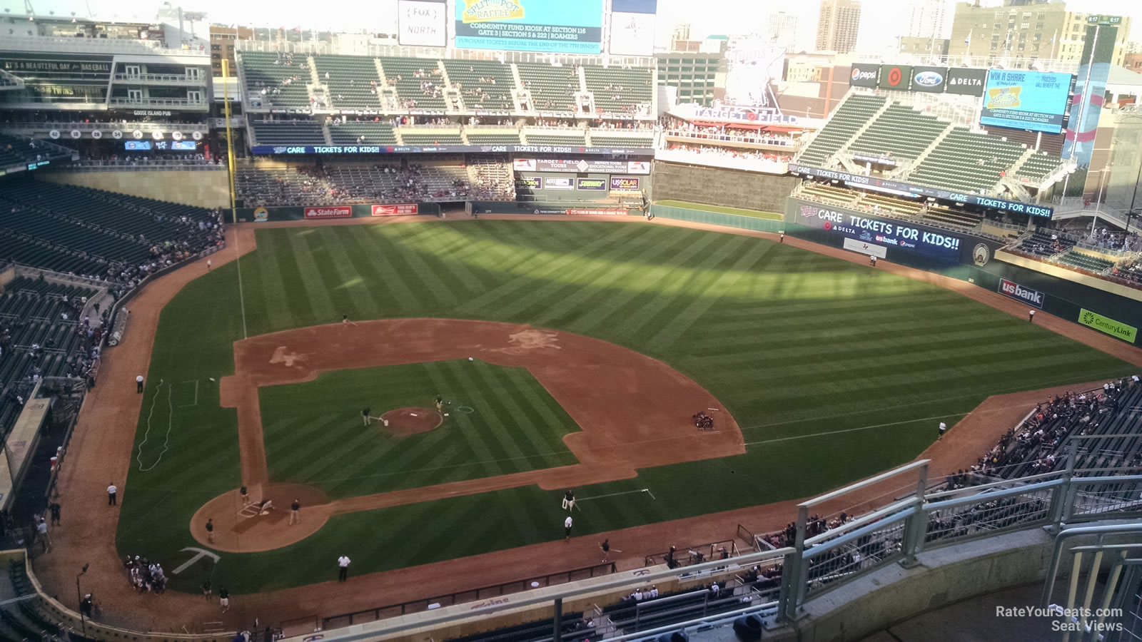 Breakdown Of The Target Field Seating Chart