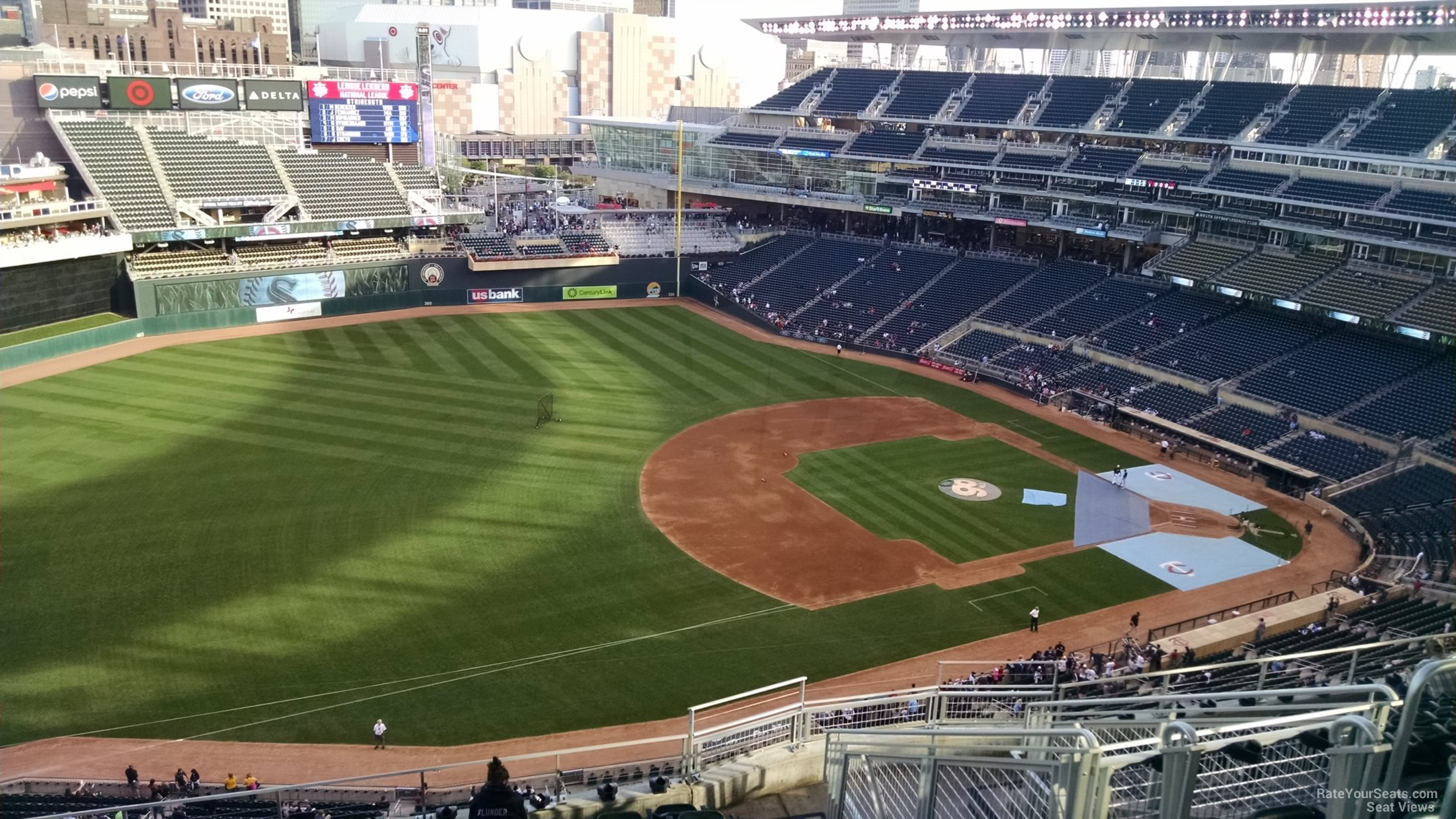 section 325, row 11 seat view  - target field