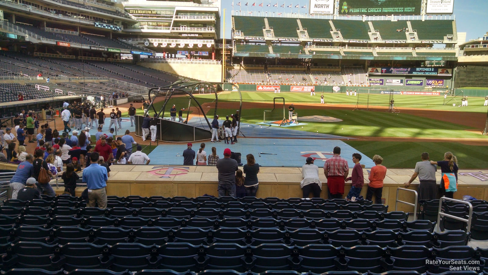 Dugout Boxes at Target Field 