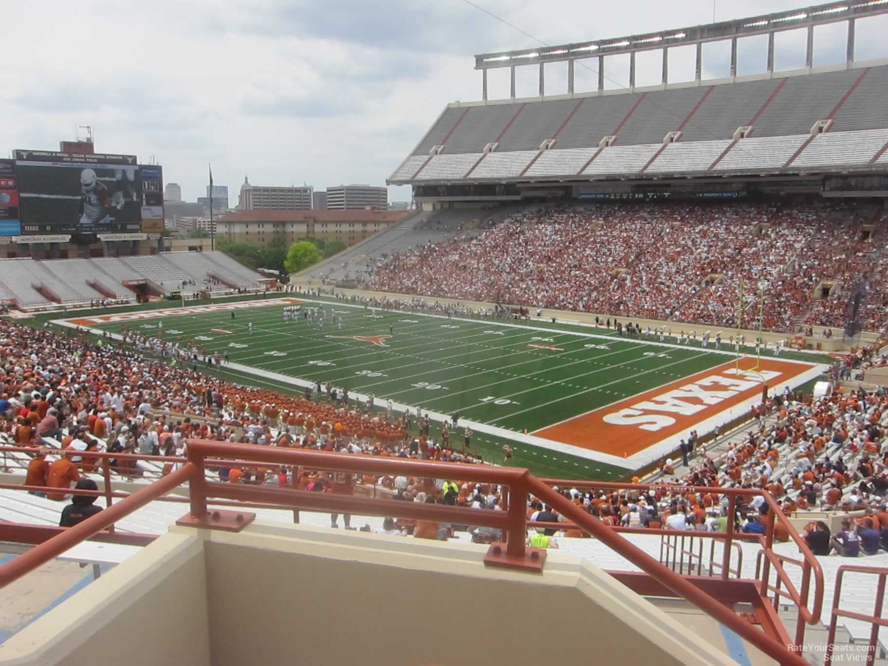 section 21, row 58 seat view  - dkr-texas memorial stadium