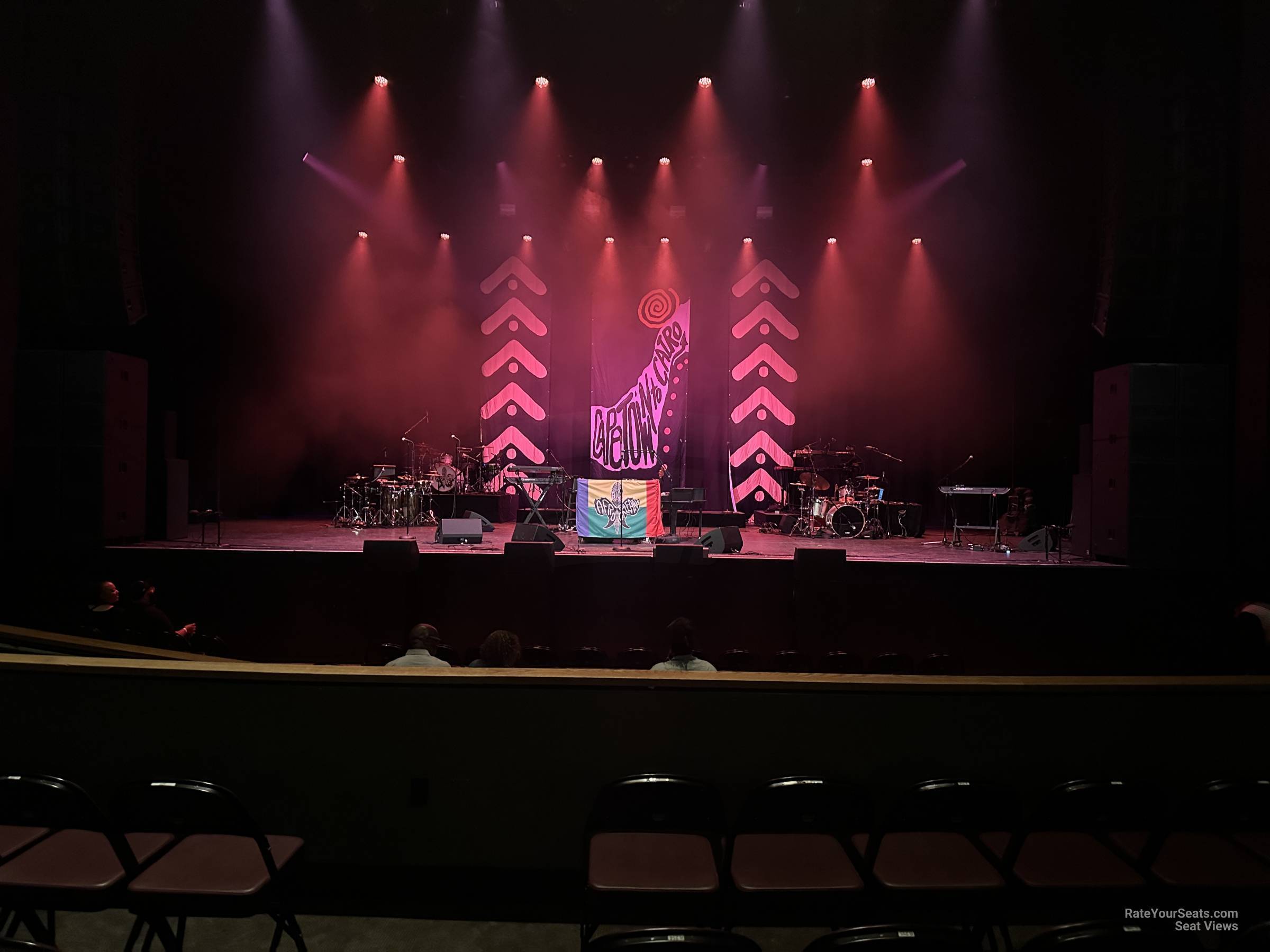 view from level 2 row c seat view - the wiltern