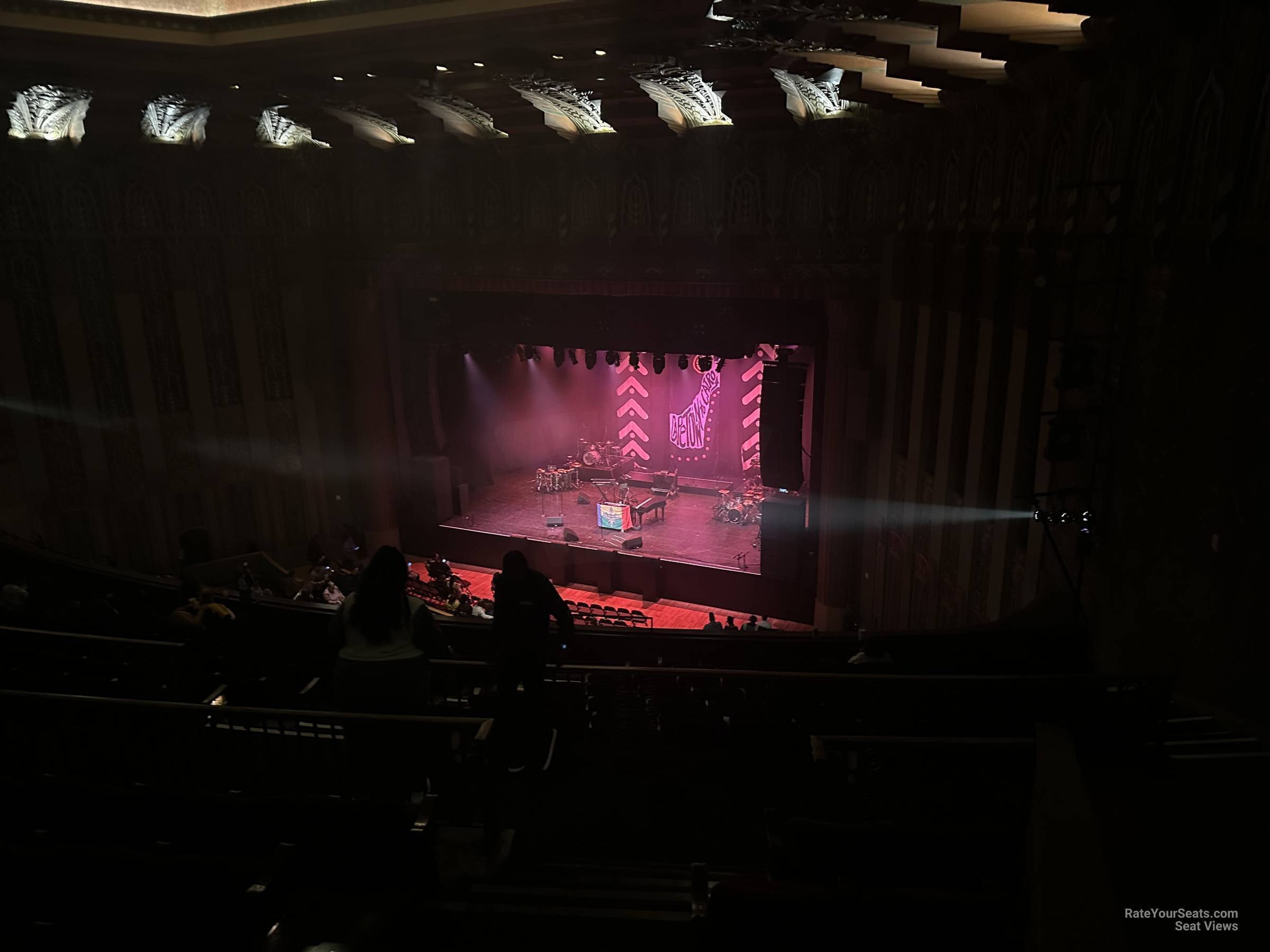 view from mezzanine row e seat view - the wiltern