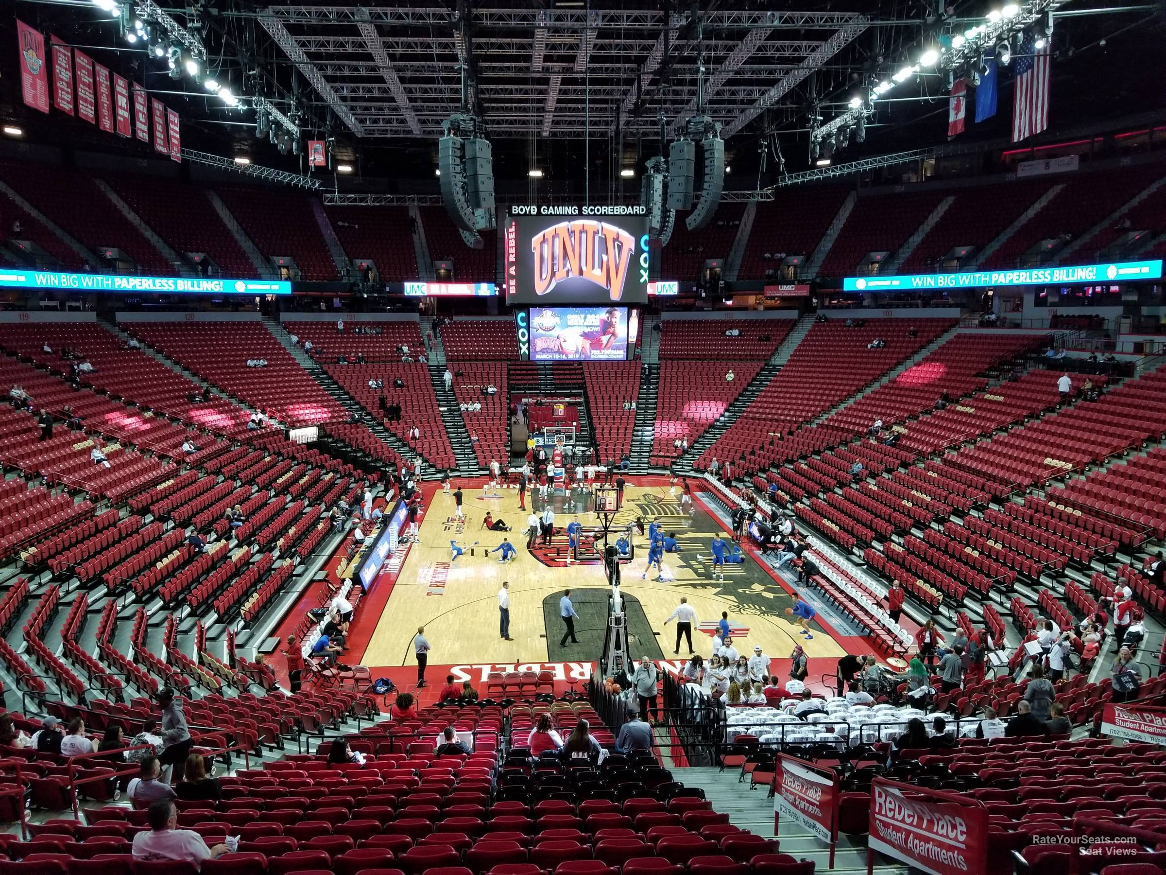 Thomas and Mack Center Section 112 - RateYourSeats.com